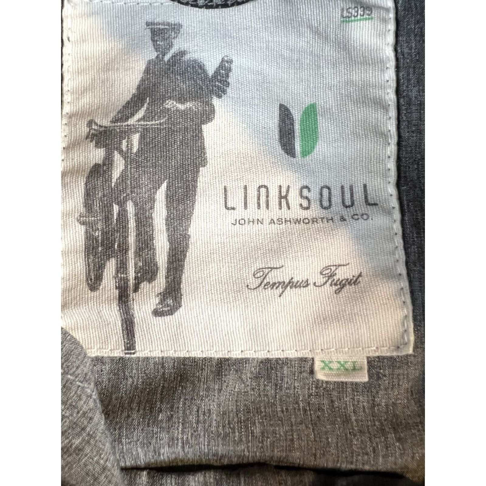 Vintage Linksoul Windbreaker Jacket Mens XXL Golf Heather Gray Zip Boardwalker Preppy Lightweight Zipped Pockets Stand-Up Collar Athletic Regular Size US XXL / EU 58 / 5 - 5 Thumbnail
