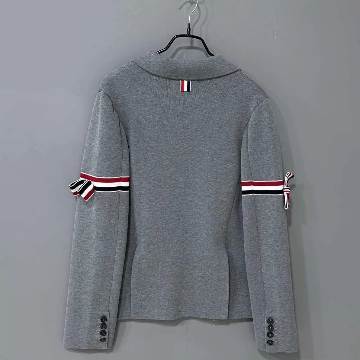 Thom Browne Thom Browne Grey Jacquard Stripe Armband Jkt 40 Size S / US 4 / IT 40 - 3 Thumbnail