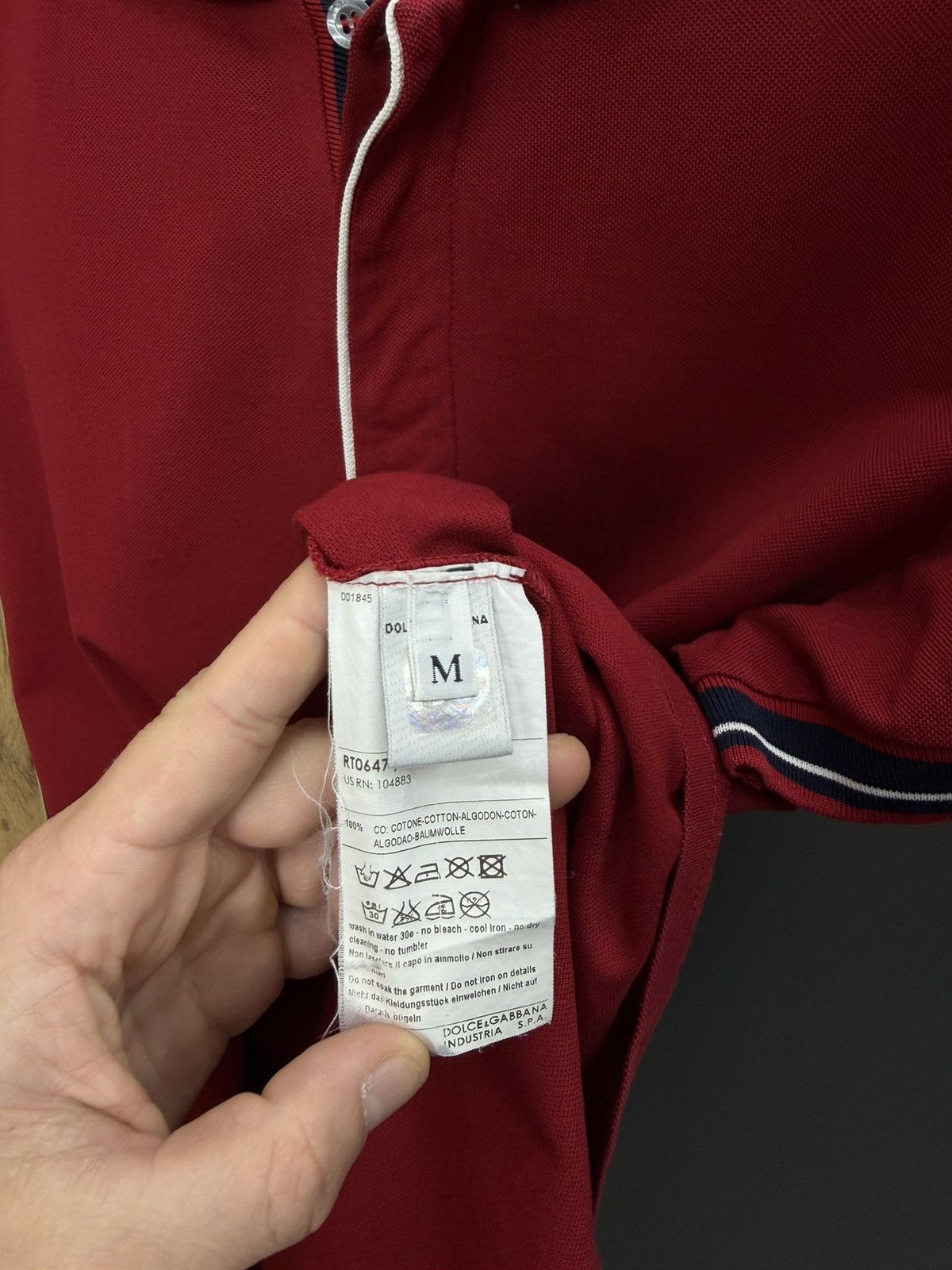 Dolce & Gabbana Dolce & Gabbana D&G Red Polo Shirt Size M Size US M / EU 48-50 / 2 - 9 Thumbnail