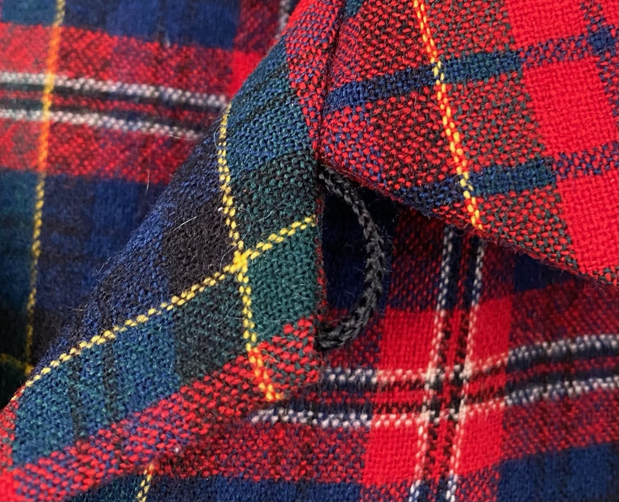 Vintage 70’s Plaid Flannel Shirt W/ Leather Elbow Patches Large Size US L / EU 52-54 / 3 - 4 Thumbnail