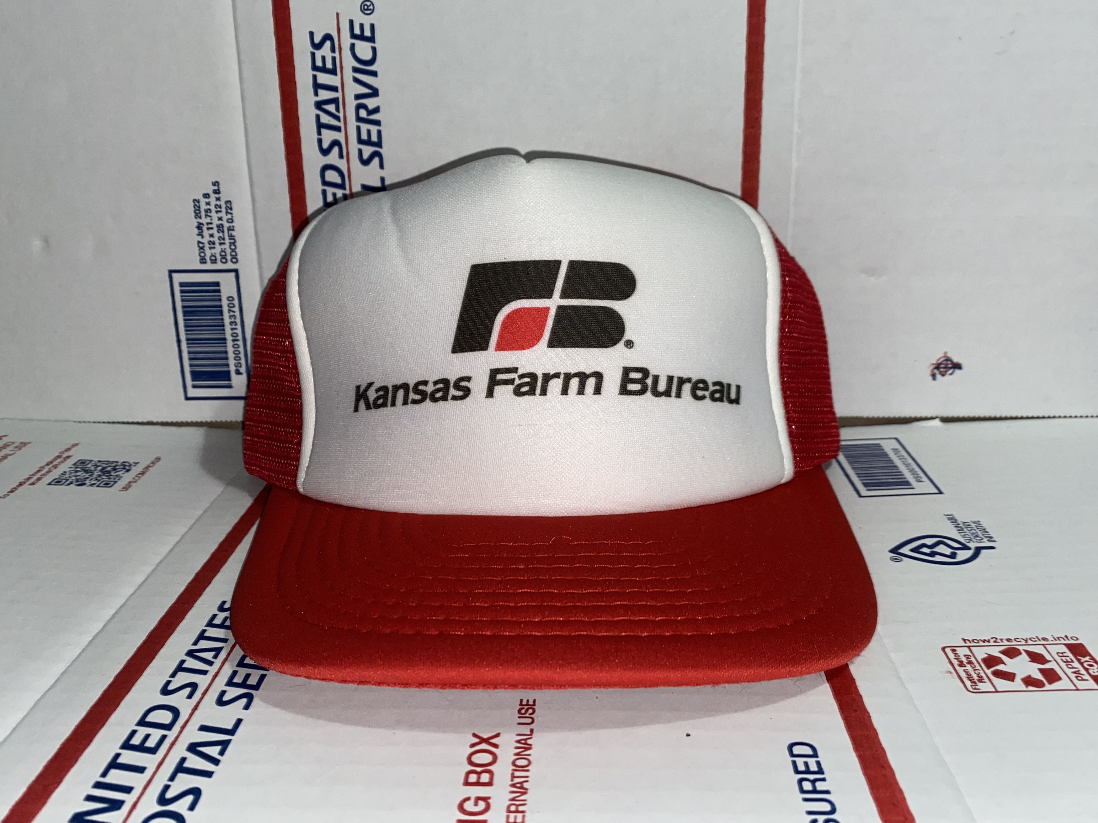 Vintage Farm Bureau vintage Snapback Hat Trucker Cap farming USA Inc Size ONE SIZE - 1 Thumbnail