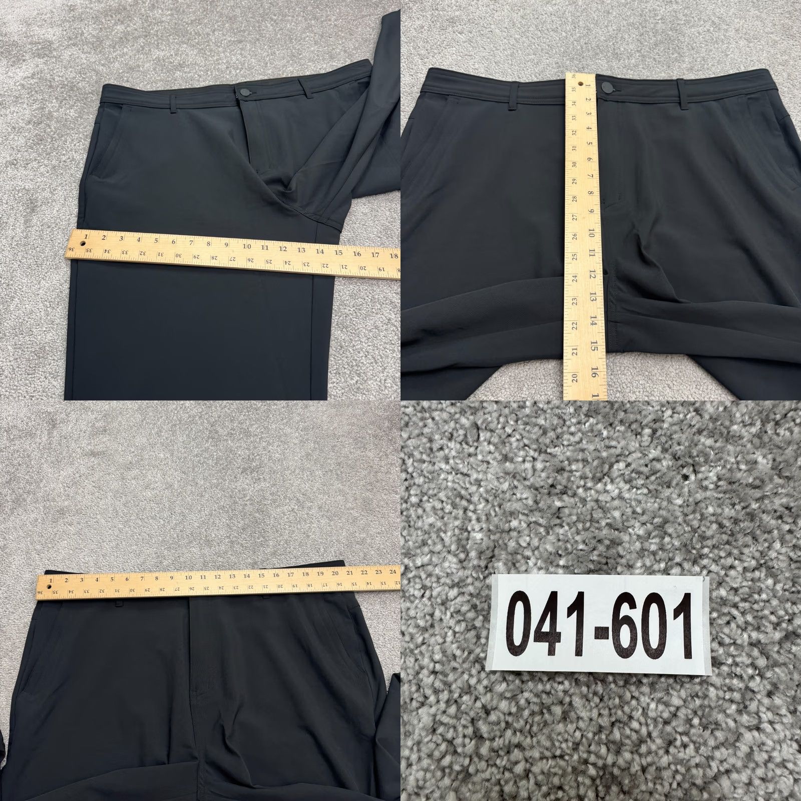 Hurley Hurley Performance Tech Golf Chino Pants Mens 40x30 Black Stretch Straight Leg Size US 40 / EU 56 - 10 Thumbnail