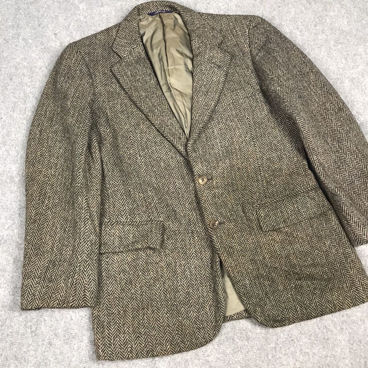 Harris Tweed × Vintage HARRIS TWEED WOOL BLAZER JACKET Size US M / EU 48-50 / 2 - 4 Thumbnail