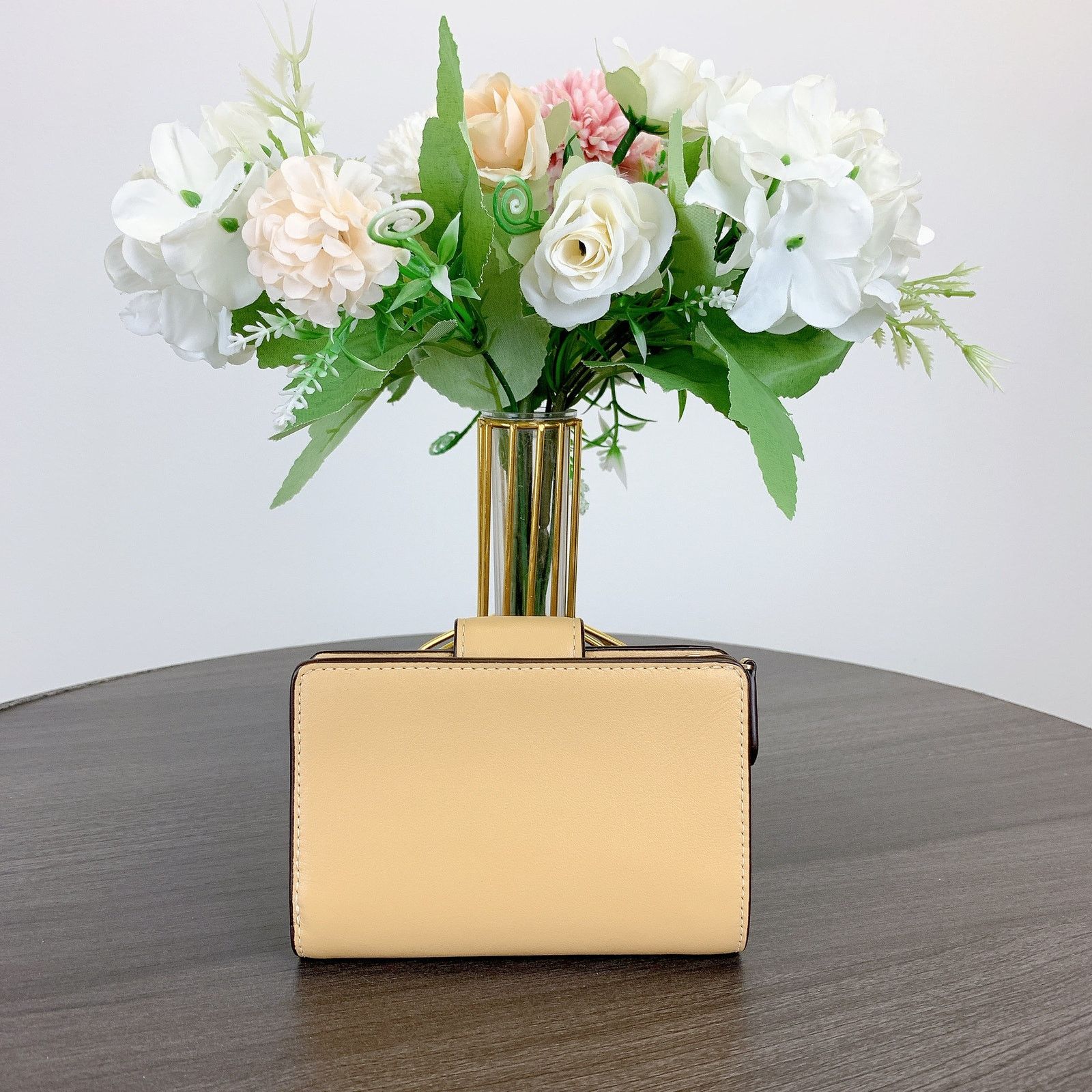 Coach Coach CR791 Medium Corner Zip Wallet IN TAN Size ONE SIZE - 4 Thumbnail