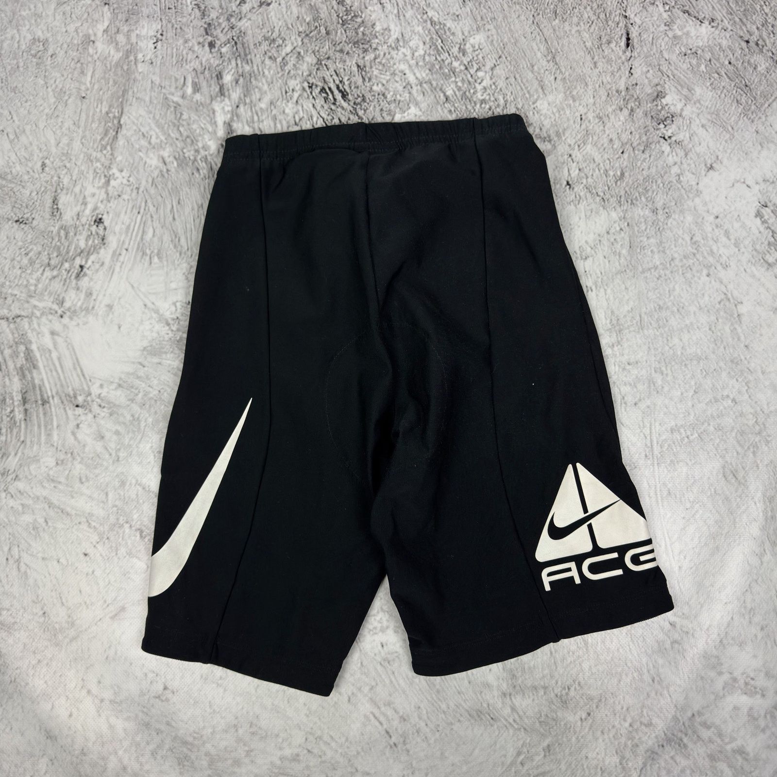 Nike Nike ACG Mens Black White cycling Stretch Shorts S Size US 30 / EU 46 - 1 Thumbnail