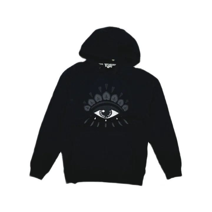 Kenzo KENZO Eye Print Black Hoodie for Women -2507 Size XS / US 0-2 / IT 36-38 - 2 Thumbnail
