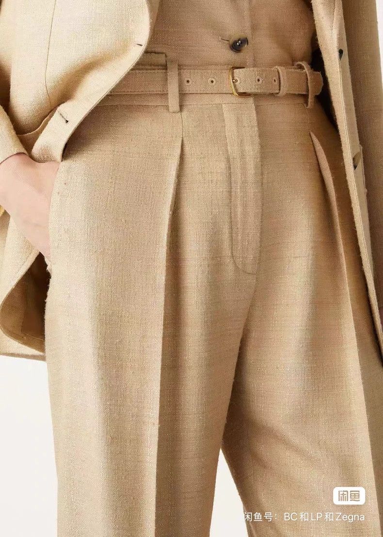 Loro Piana LORO PIANA Mulberry silk wide leg pants Size 25" / US 0 / IT 36 - 6 Thumbnail