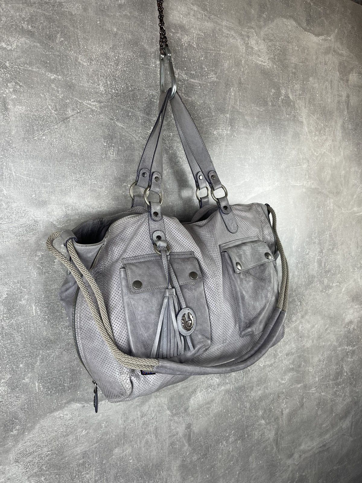 Belstaff × Vintage Belstaff Logo Leather Avant Garde Leather Tote Shoulder Bag Size ONE SIZE - 3 Thumbnail