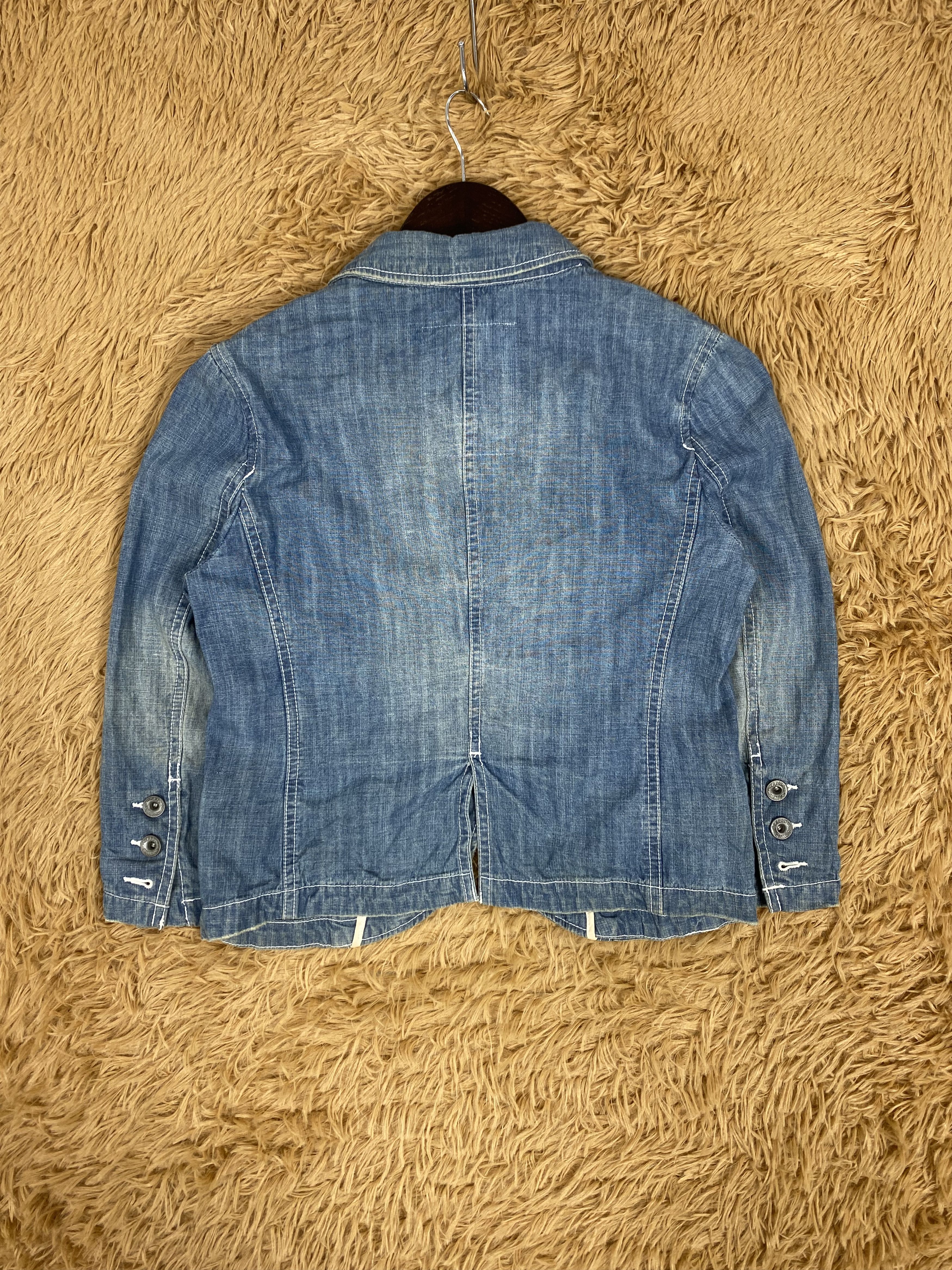 MOUSSY × Vintage Vintage Moussy MIlitary Denim Jacket Size US S / EU 44-46 / 1 - 4 Thumbnail