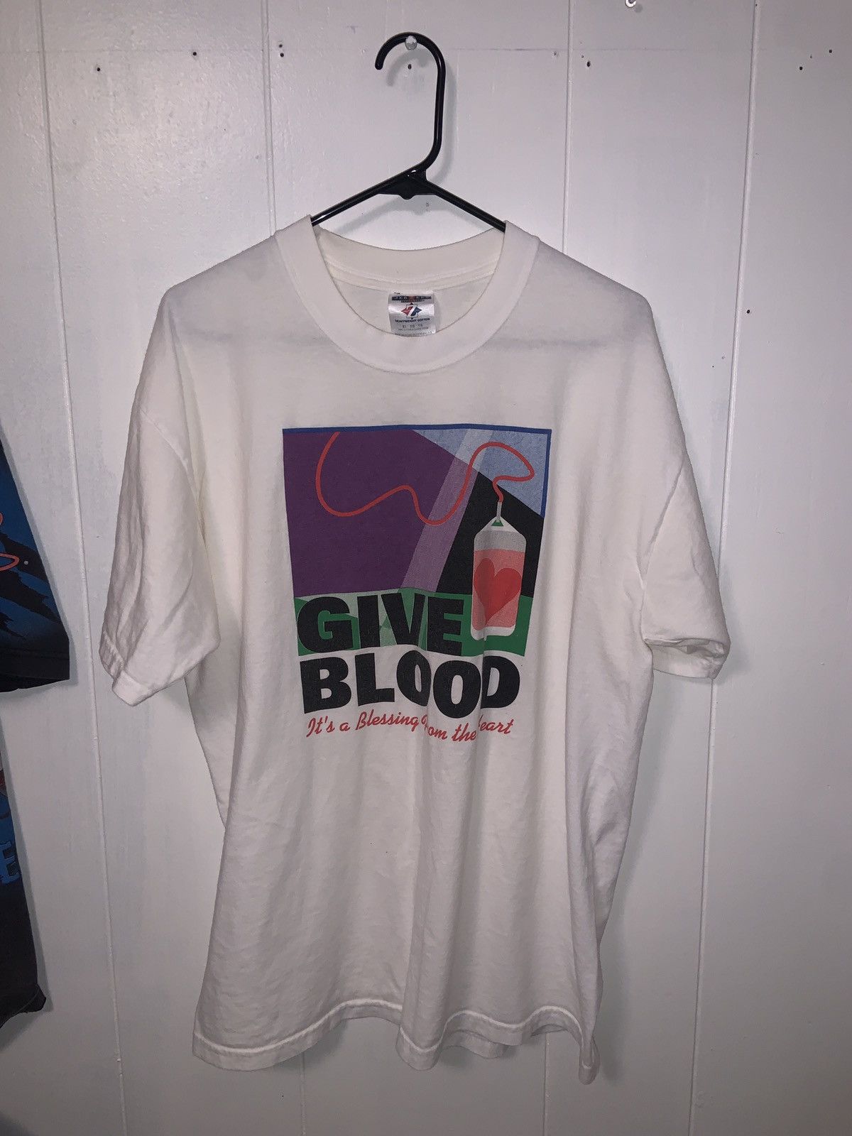 Jerzees Vintage - Carter Blood Care T - Size XL Size US XL / EU 56 / 4 - 6 Thumbnail