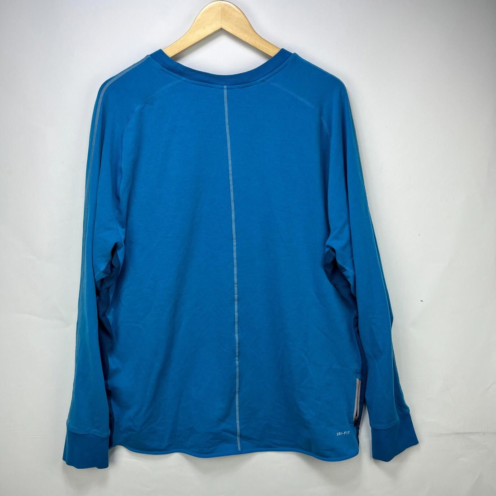 Nike Nike Dri FIT Running Long Sleeve Shirt Swoosh 2XL Size US XXL / EU 58 / 5 - 4 Thumbnail