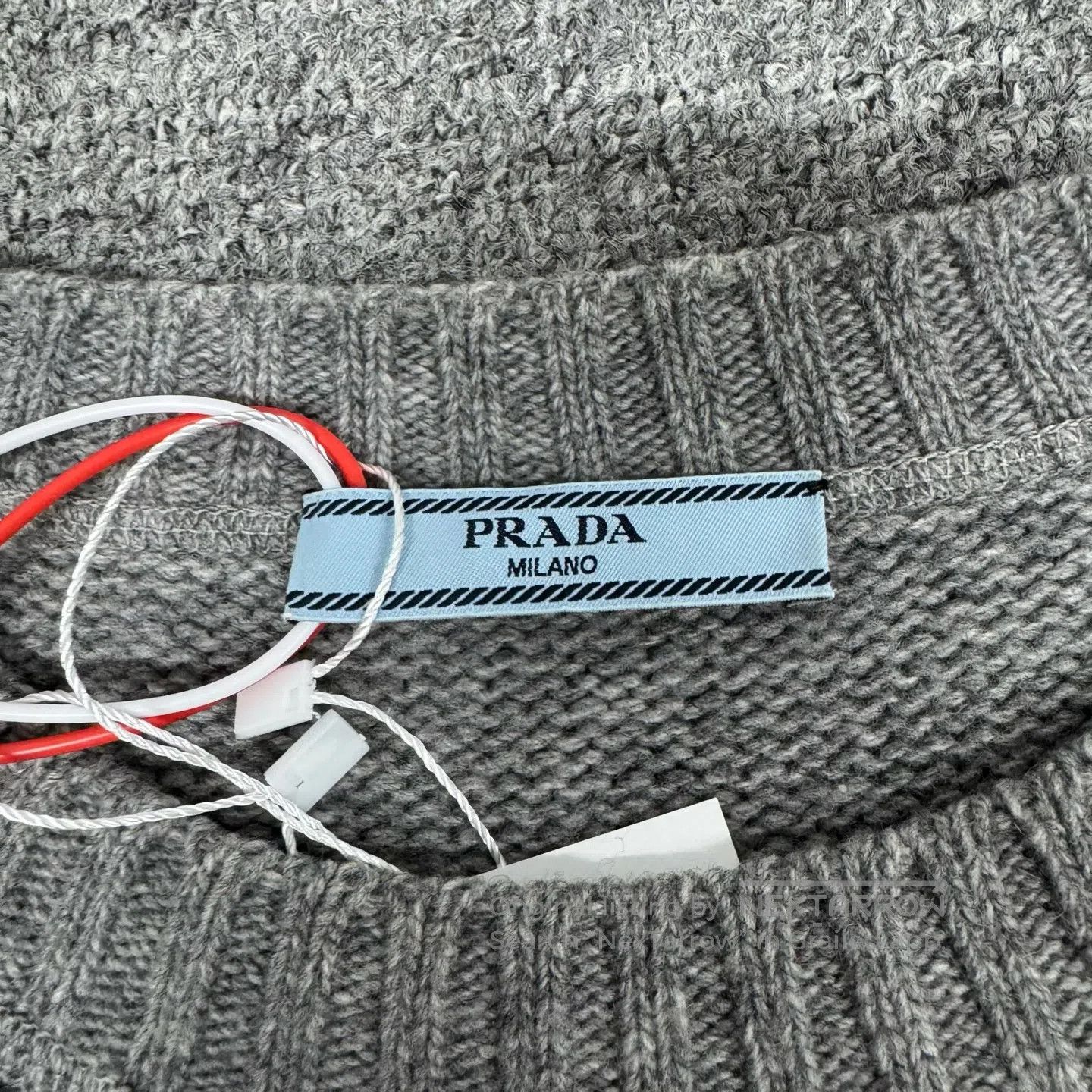 Prada Prada Wool badge jacquard round-neck sweater| Size US XXS / EU 40 - 6 Thumbnail