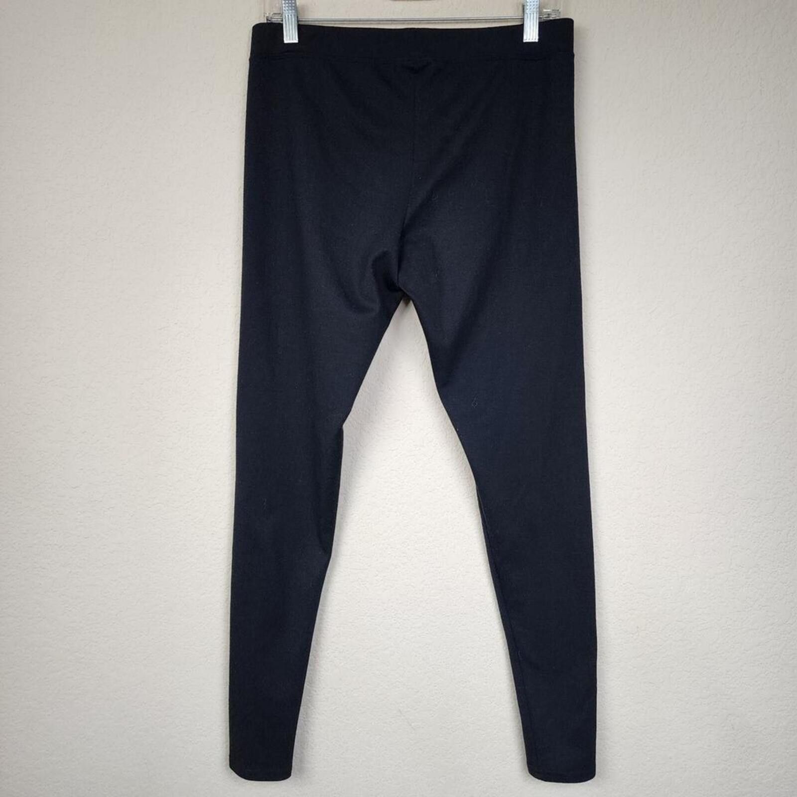 Nordstrom Large Black Stretchy Leggings Pants Size 36" / US 14 / IT 50 - 4 Thumbnail