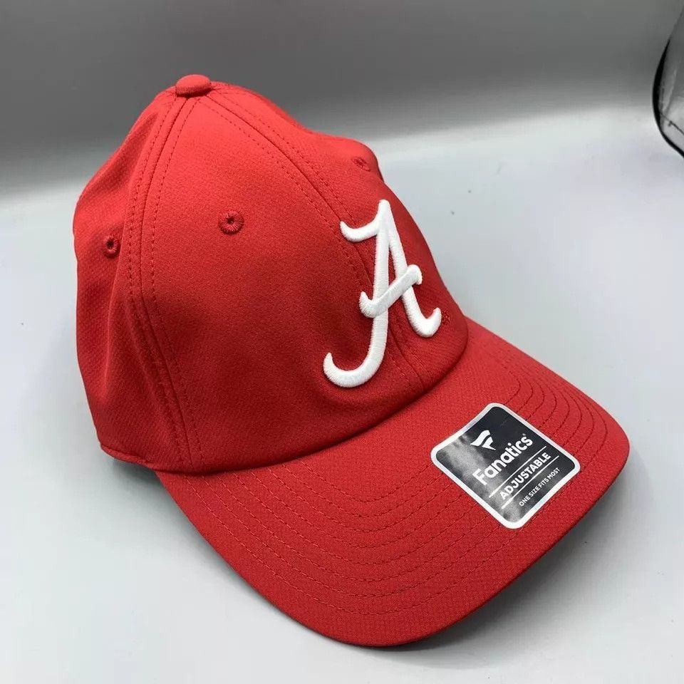 Other Alabama Crimson Tide Hat Men Red Fanatics Strap Back Cap Size ONE SIZE - 3 Thumbnail