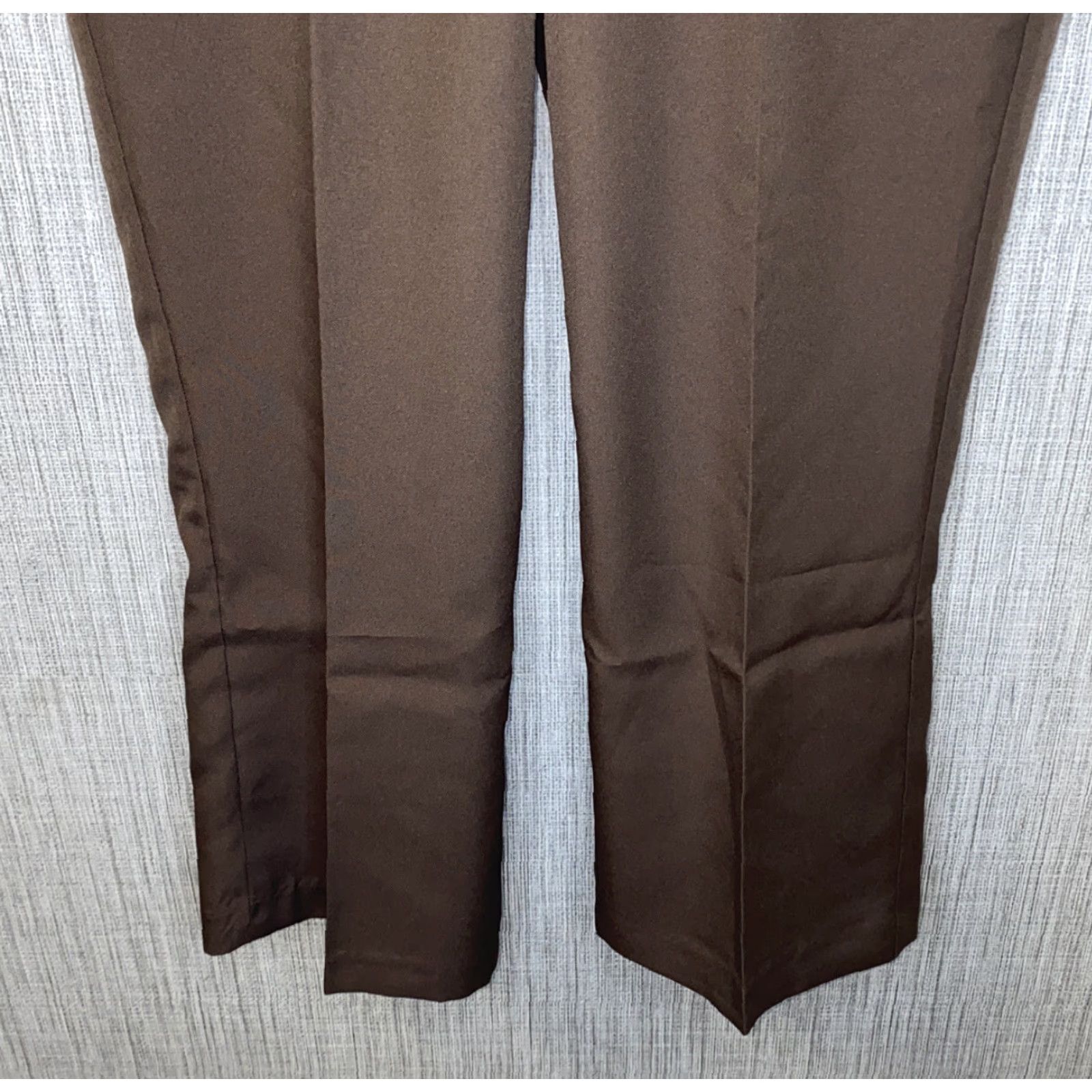 Haband VINTAGE Haband Mens Brown Polyester Pleated Dress Pants Size 38 X 29 NWT Mens Pants Regular 29 Inseam Brown Dress Pants Size US 38 / EU 54 - 3 Thumbnail
