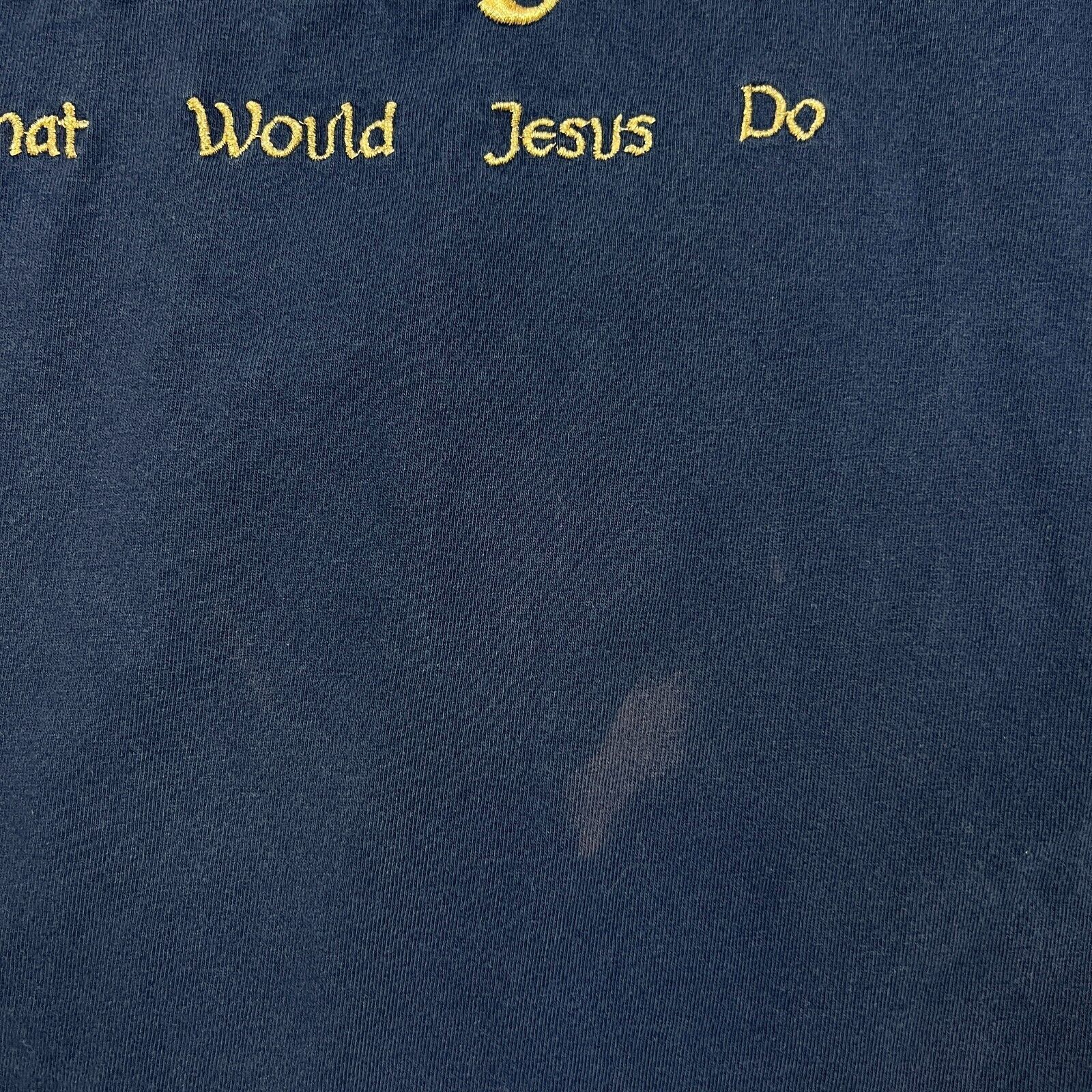 Vintage VTG What Would Jesus Do T Shirt Religious Short Sleeve Tee Size US XL / EU 56 / 4 - 3 Thumbnail