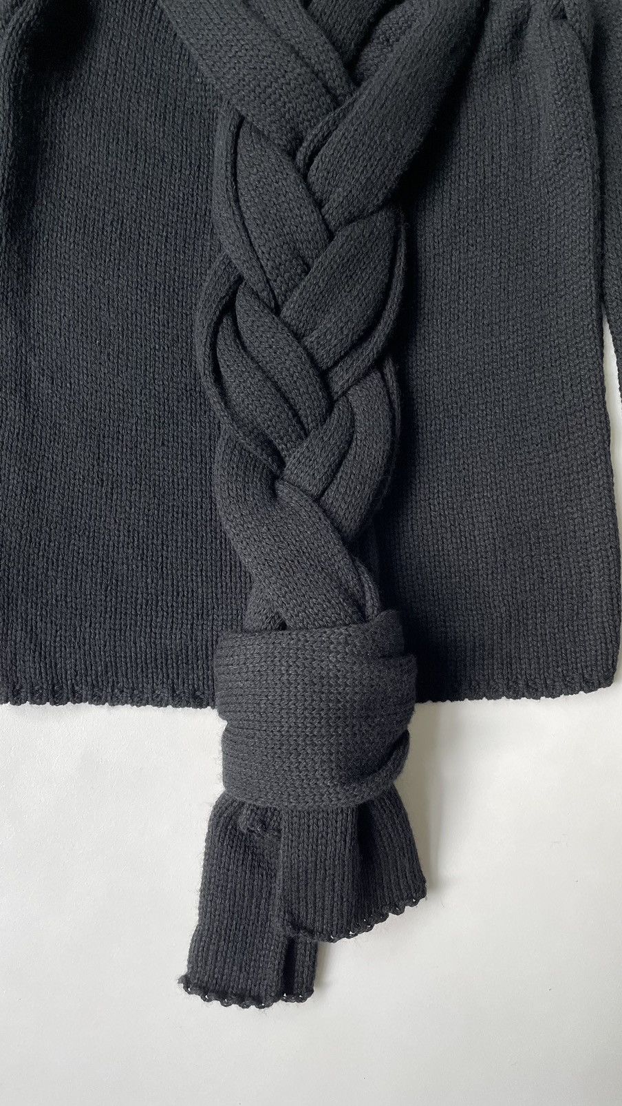 Comme des Garcons A/W 14 ‘3D Plait’ Knit Wool Sweater Size XS / US 0-2 / IT 36-38 - 7 Thumbnail