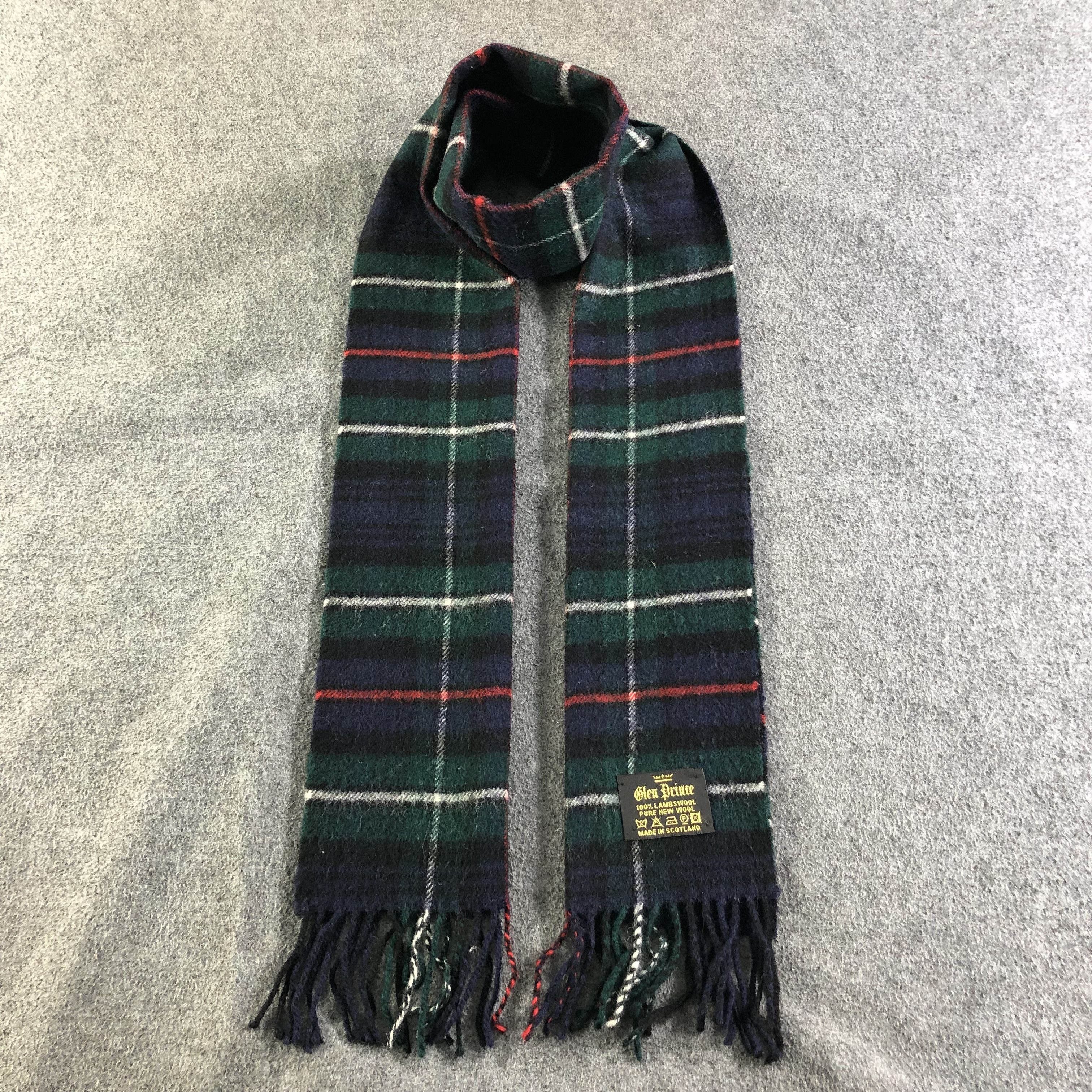 Glen Prince Tartan Wool Scarf Muffler V1921
