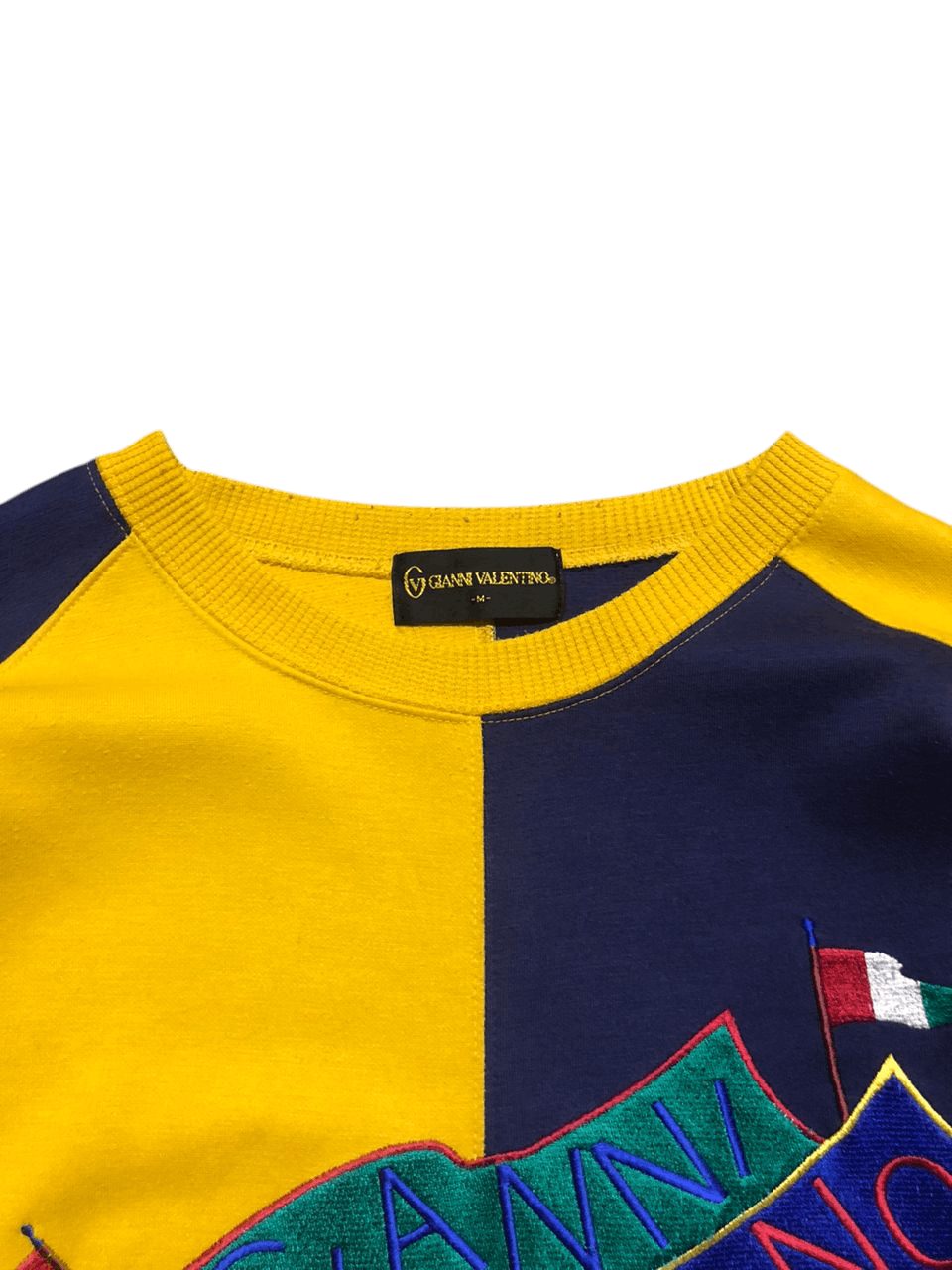 Gianni Valentino Vintage Gianni Valentino Embroidery SpellOut Logo Sweatshirt Size US M / EU 48-50 / 2 - 3 Thumbnail