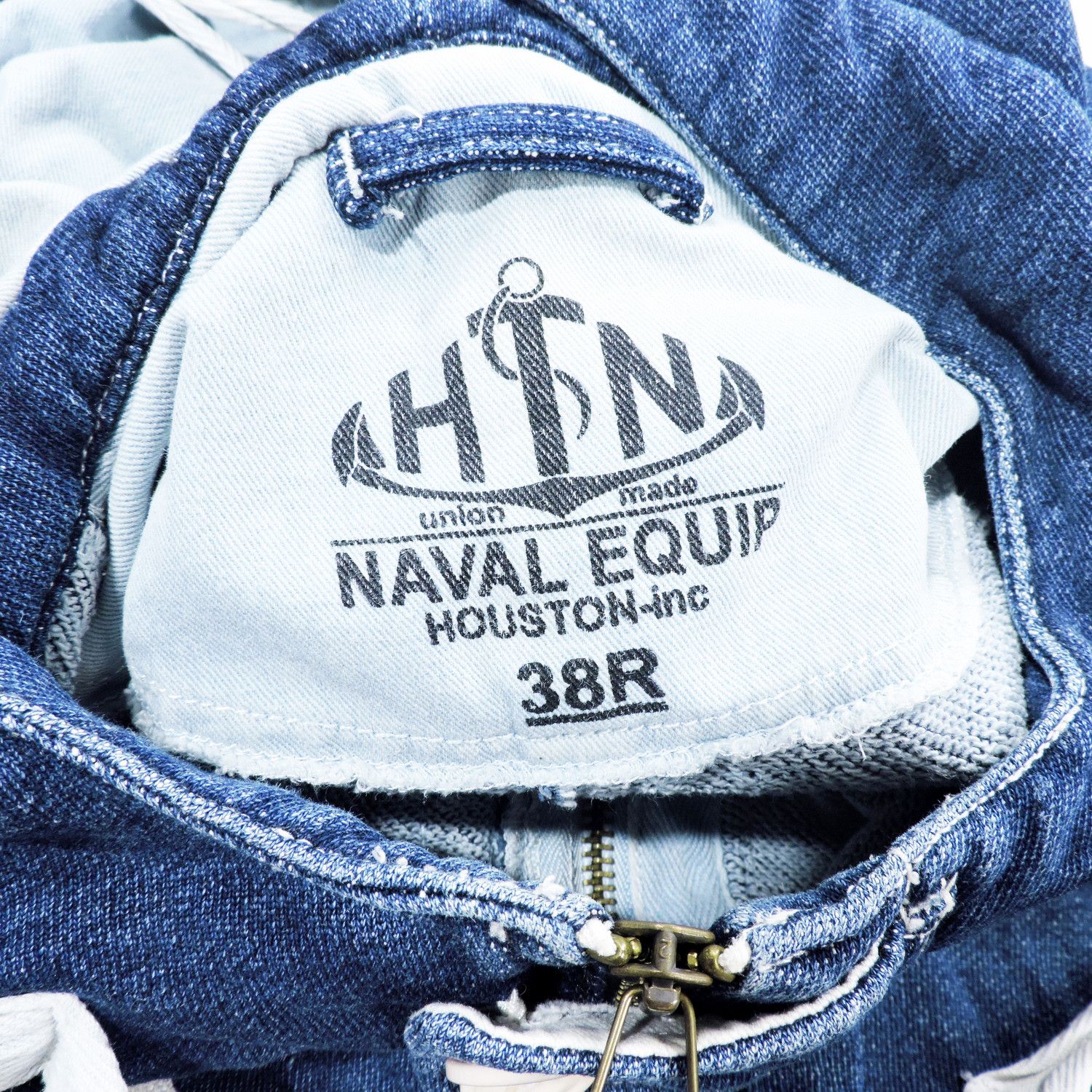 Japanese Brand HOUSTON UNION MADE NAVAL EQUIP SMOCK INDIGO DENIM JACKET Size US M / EU 48-50 / 2 - 3 Thumbnail