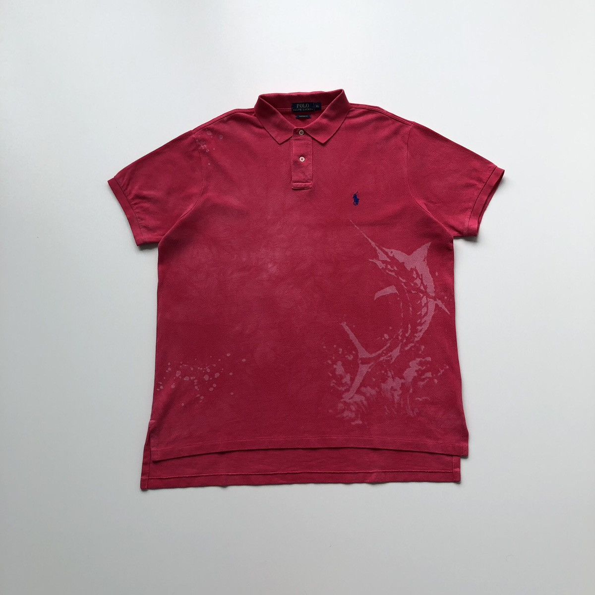 Polo Ralph Lauren × Ralph Lauren Polo Ralph Lauren Custom Fit Sailfish Tie-Dye Polo Shirt Size US XL / EU 56 / 4 - 1 Thumbnail