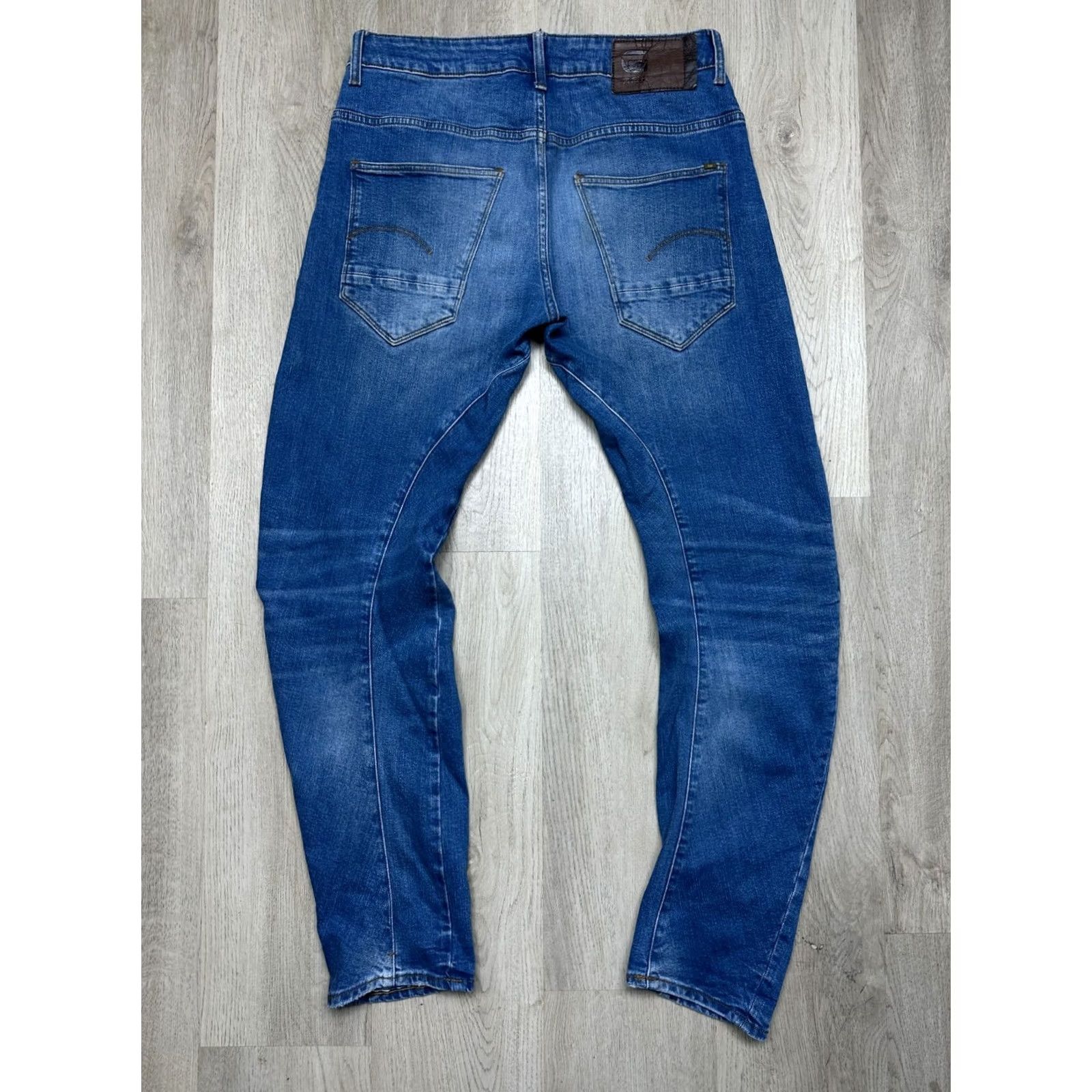 G-Star G-Star Arc Jeans Mens 31 Arc Slim Denim Pants Blue 31 Inseam 32 Waist 31 Size Regular Vietnam Cotton Denim Brand G-Star Arc 3D Vintage Slim Jeans Mens Size US 31 - 7 Thumbnail