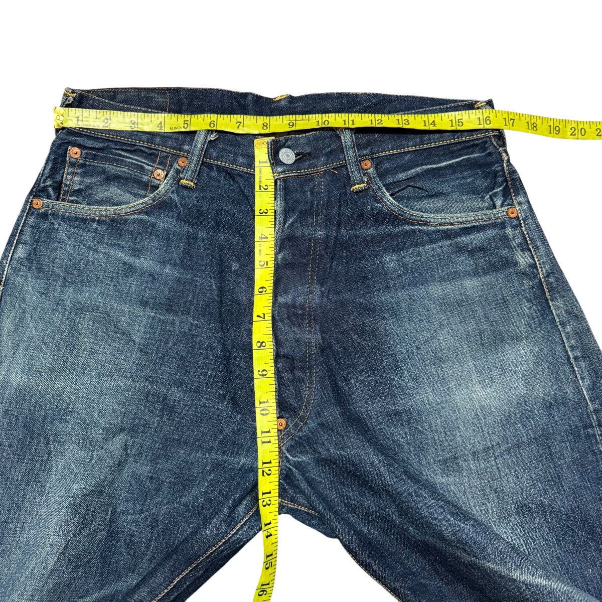 Evisu Vintage Evisu Snake Eyes Daicock Denim Selvedge Jeans Size US 33 - 18 Thumbnail