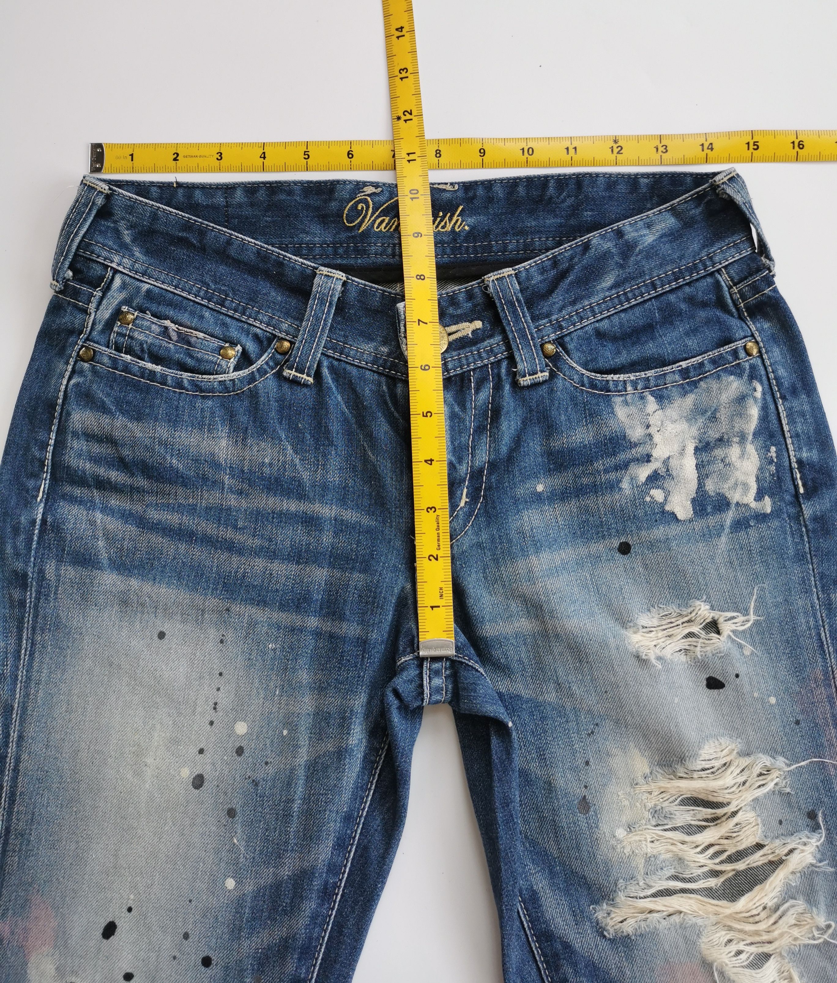 Vanquish Vanquish Gold Distressed Flare denim Size US 29 - 5 Thumbnail