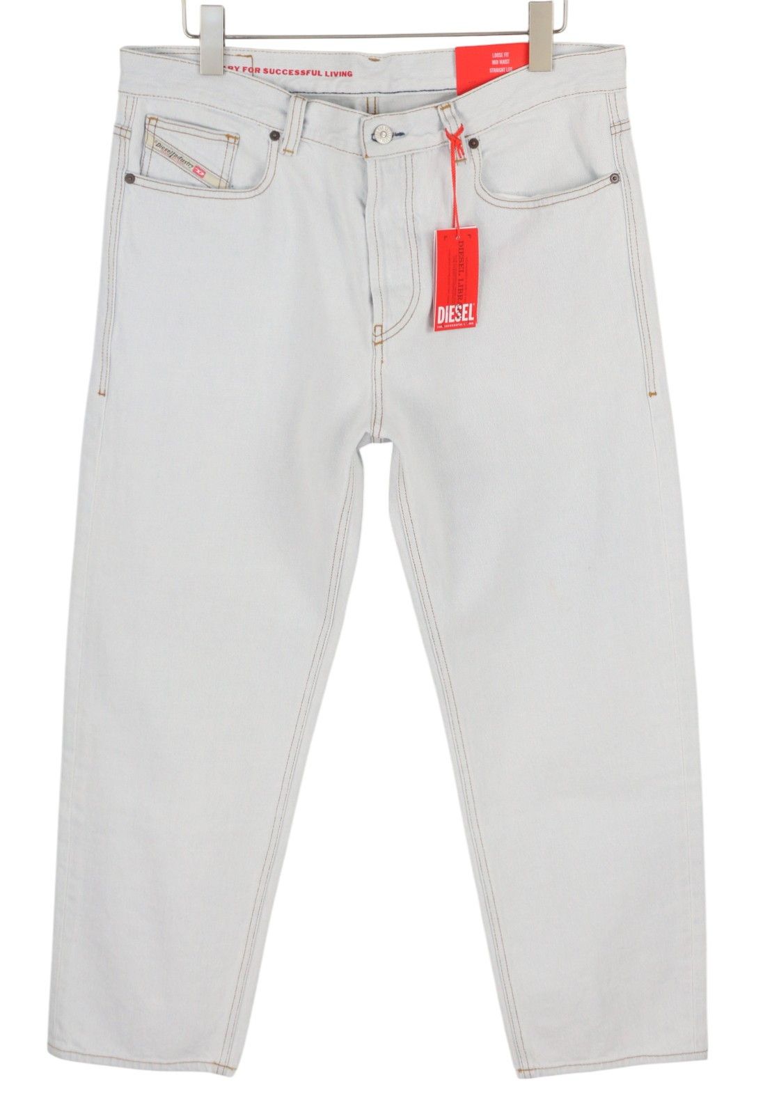 Diesel 2010 0079Z W34/L30 Loose Straight Washed Jeans 40920 Size US 34 / EU 50 - 2 Thumbnail