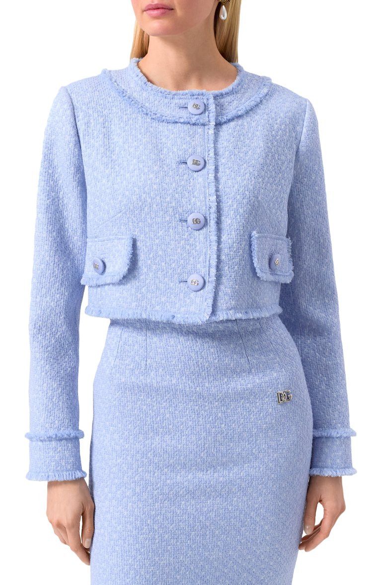 Dolce & Gabbana o1y0825 Jacket in Sky Blue Size XS / US 0-2 / IT 36-38 - 2 Thumbnail