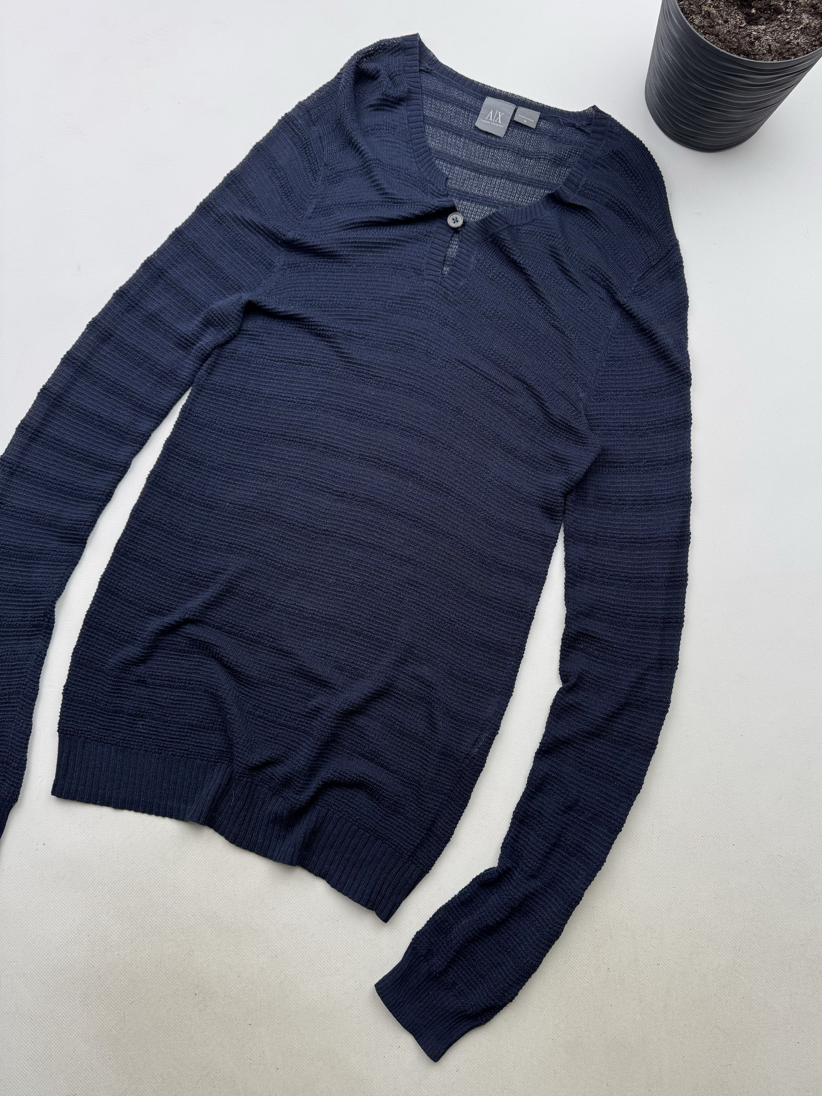 Armani Exchange Armani Exchange Vintage Mesh Sweater (477) Size US M / EU 48-50 / 2 - 3 Thumbnail