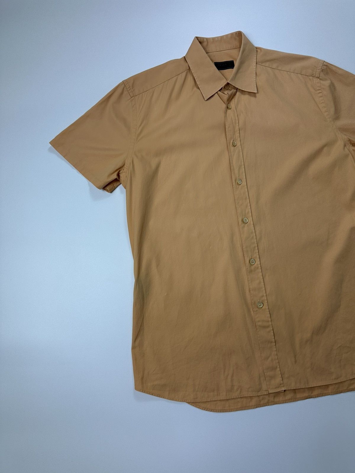 Prada Prada Casual Shirt Short Sleeve Orange Fit Size US M / EU 48-50 / 2 - 3 Thumbnail