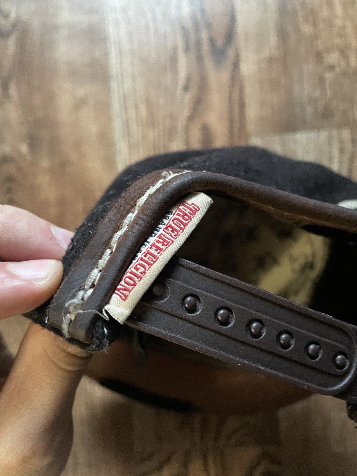True Religion TRUE RELIGION Cap Distressed Style x Rare x Leather Size ONE SIZE - 7 Thumbnail