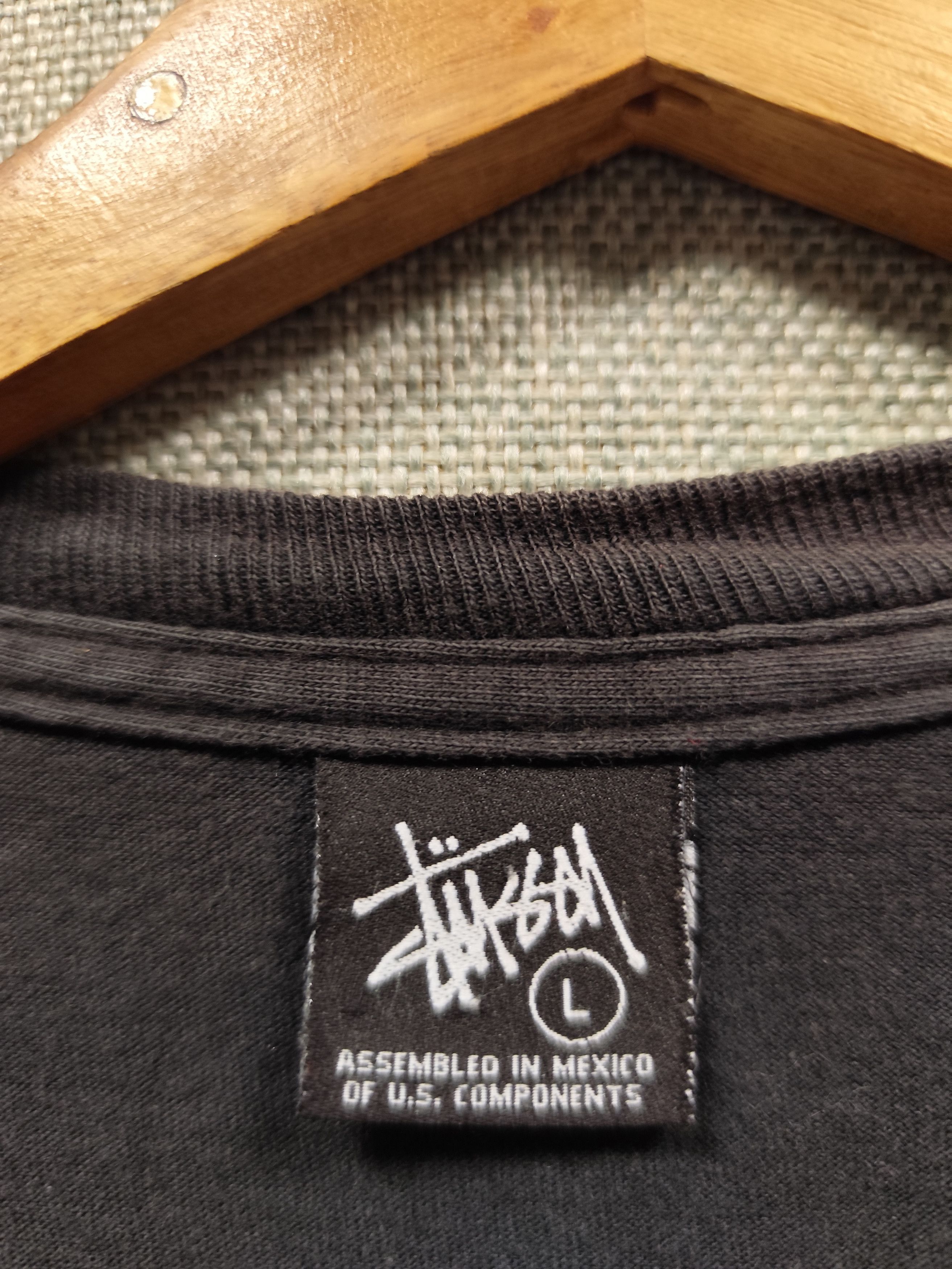 Stussy t shirt long sleeve stussy big logo very rare Size US L / EU 52-54 / 3 - 6 Thumbnail