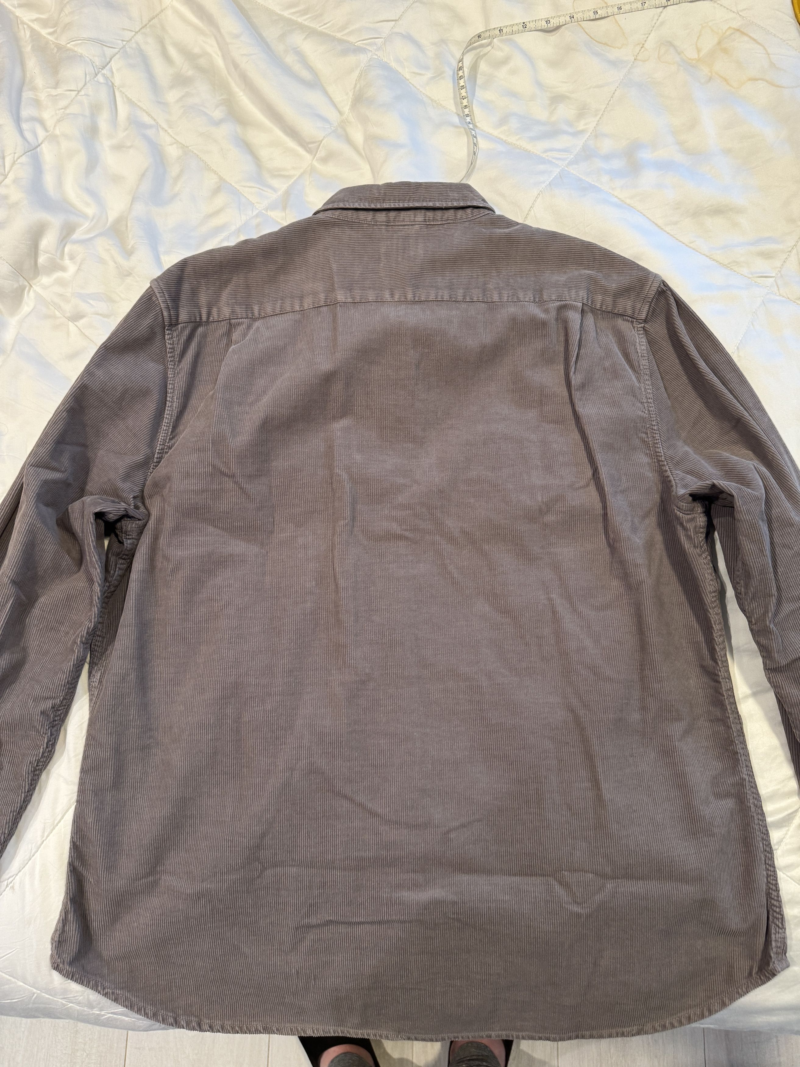Jean Shop Gray corduroy workshirt Size US XXL / EU 58 / 5 - 6 Thumbnail