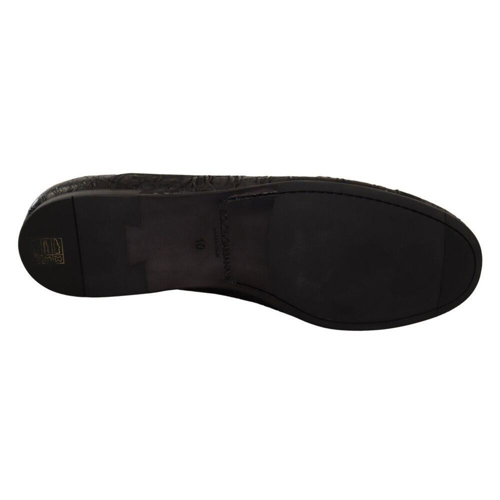 Dolce & Gabbana Dolce & Gabbana Elegant Exotic Leather Oxford Shoes Size US 11 / EU 44 - 6 Thumbnail