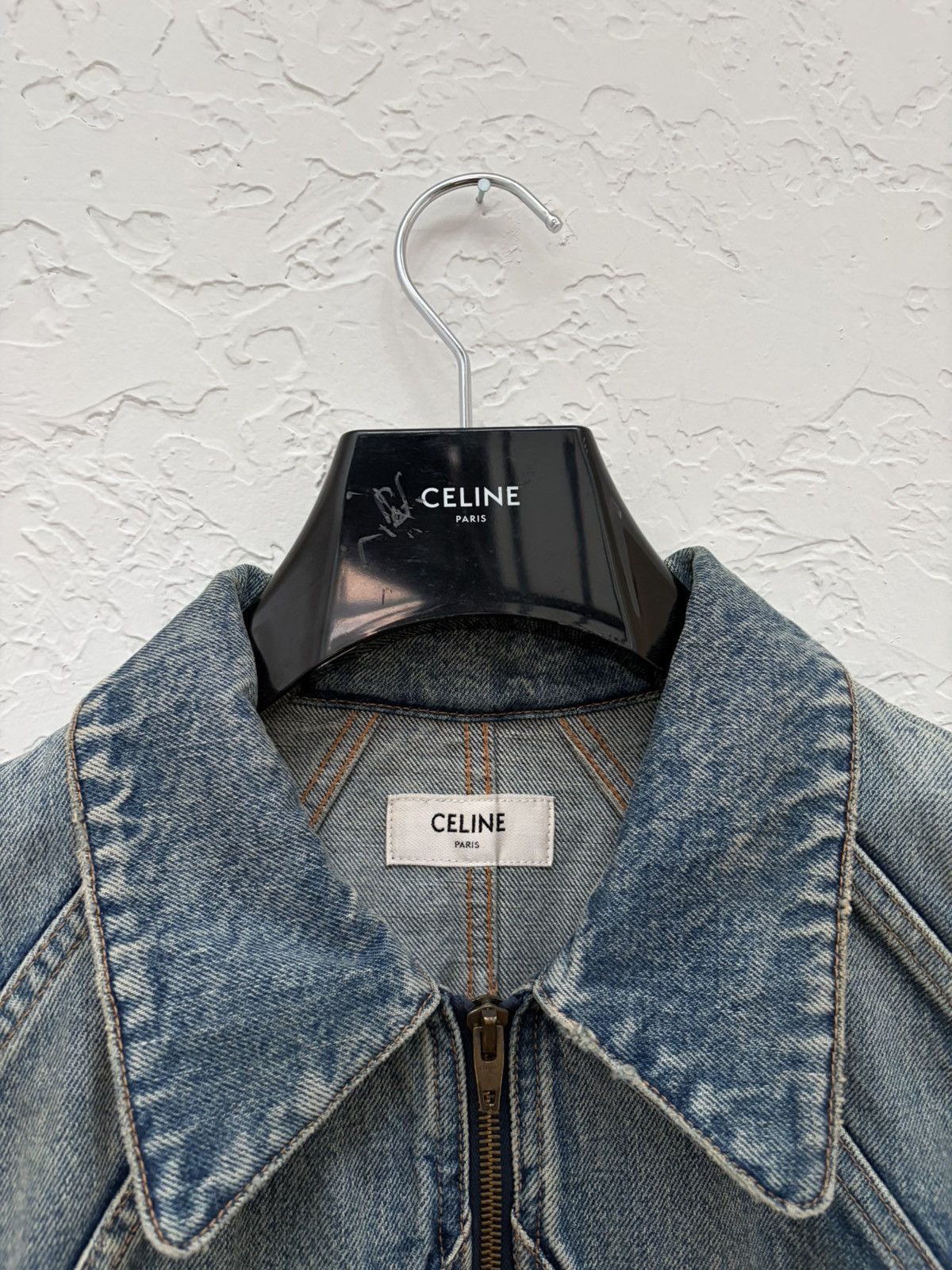 Celine × Hedi Slimane Celine SS20 Blue Denim Jacket Size US M / EU 48-50 / 2 - 6 Thumbnail
