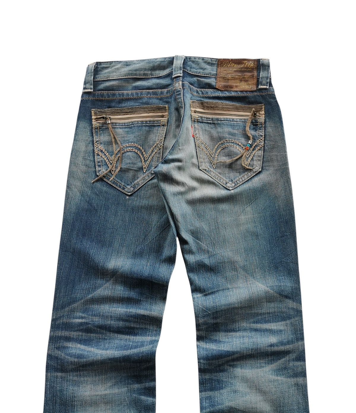 Tornado Mart Edwin Denim Jeans Whisker Honeycombs Vintage Wash Size US 30 / EU 46 - 3 Thumbnail