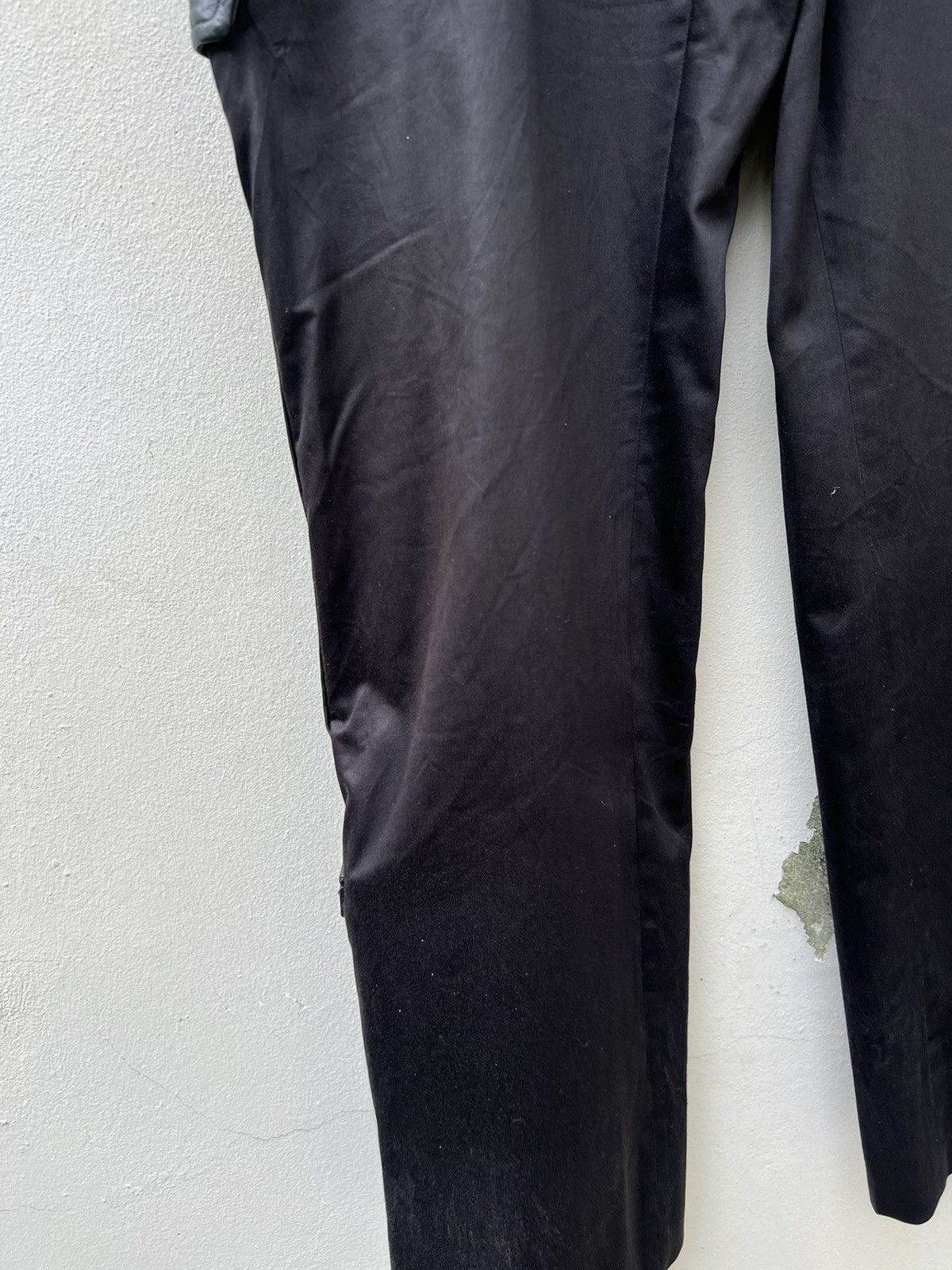 Vintage Vintage KENJI ITO Japan Leather Stripe Cargo Trouser Pant Size US 31 - 11 Thumbnail