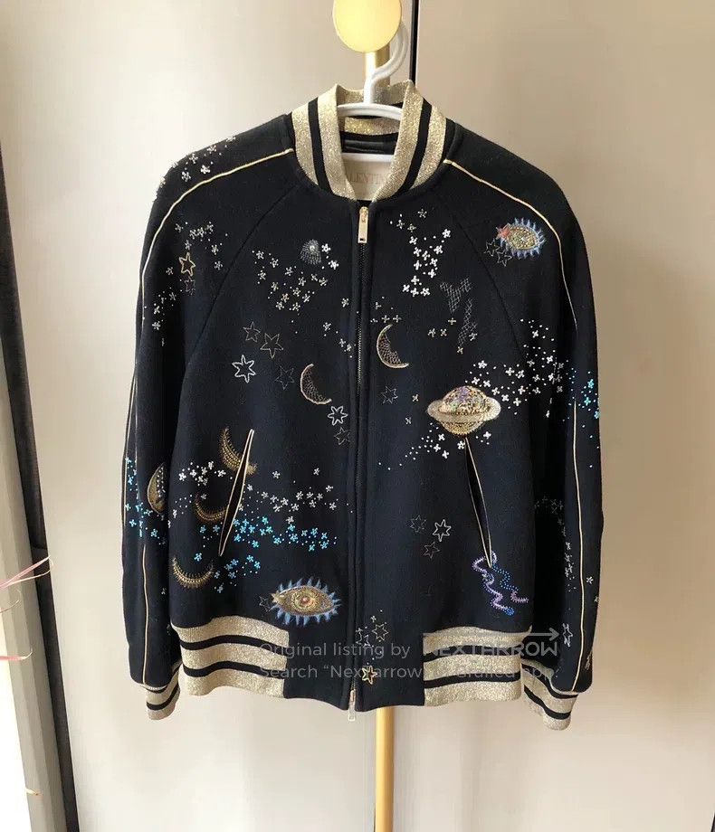 Valentino Valentino Heavy work jacket baseball uniform wool jacket Size S / US 4 / IT 40 - 2 Thumbnail