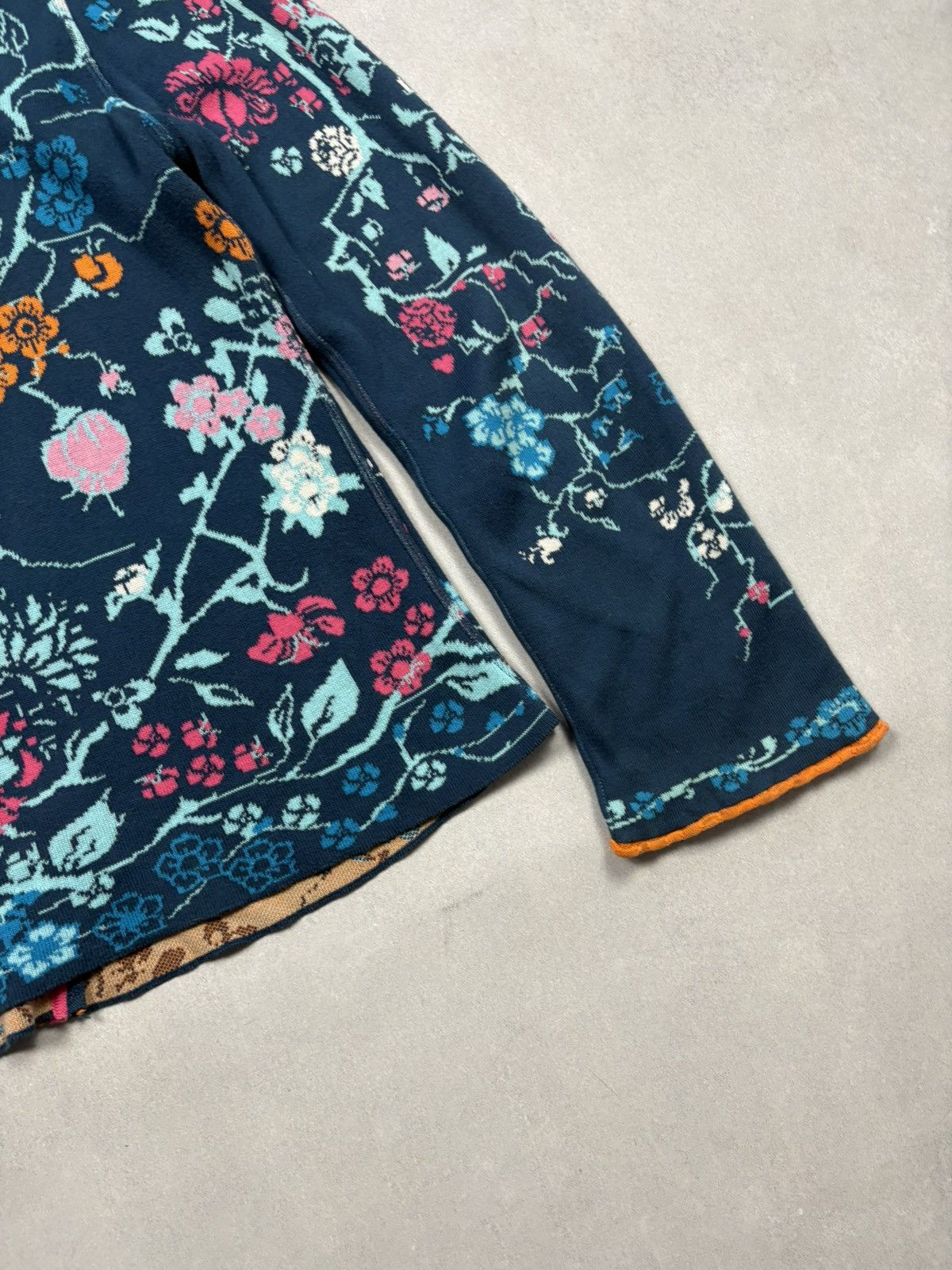 Vintage Ivko Floral Jacquard Knit Cardigan Button Up Boho Art Rare L Size L / US 10 / IT 46 - 17 Thumbnail