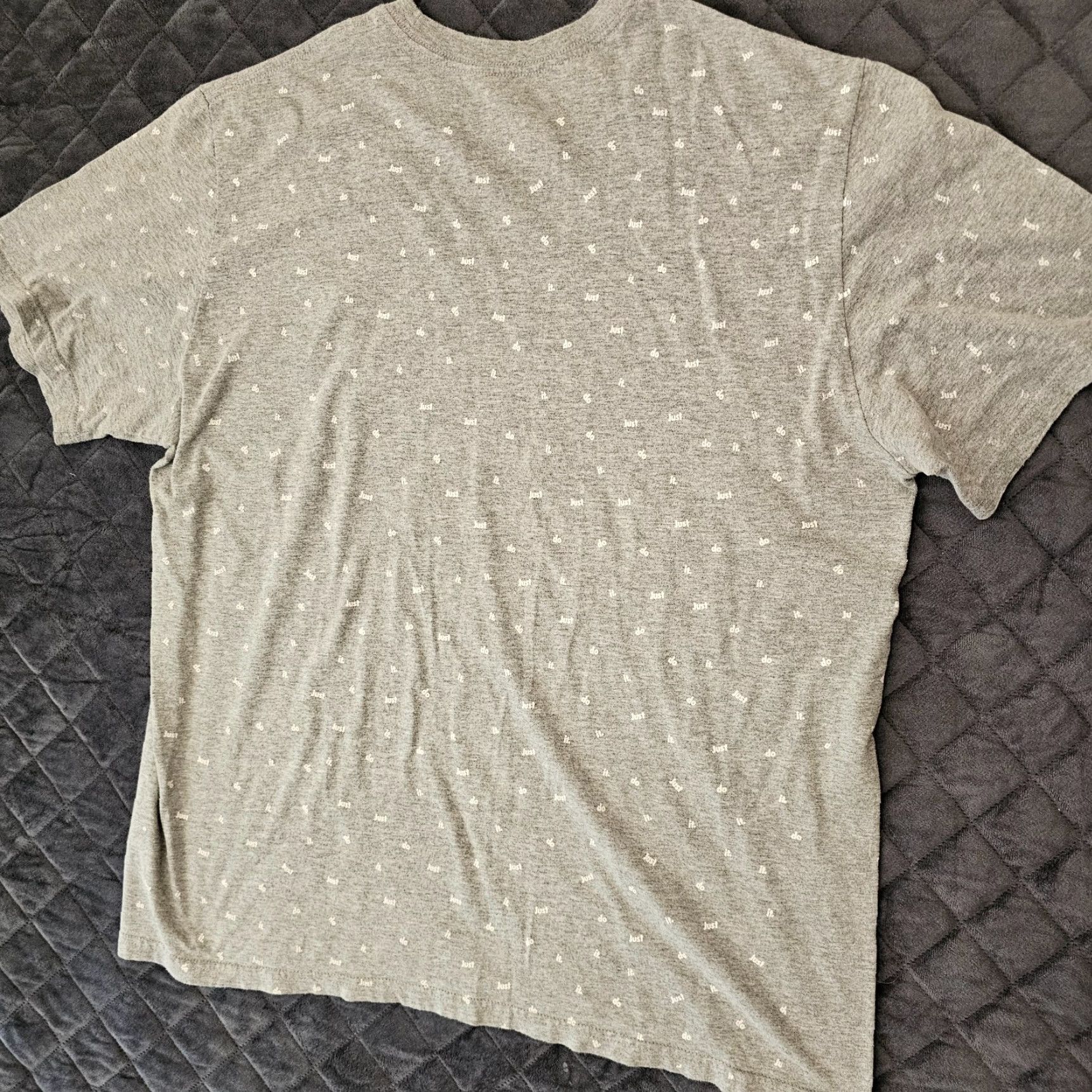 Nike Nike Just Do It T-Shirt Men XL Short Sleeve Gray Logo Graphic Casual Shirt Size US XL / EU 56 / 4 - 7 Thumbnail