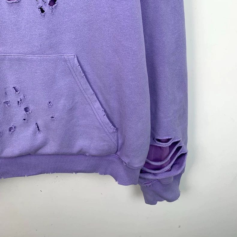 Balenciaga Balenciaga Cotton hooded long-sleeve sweatshirt with purpl Size US S / EU 44-46 / 1 - 4 Thumbnail