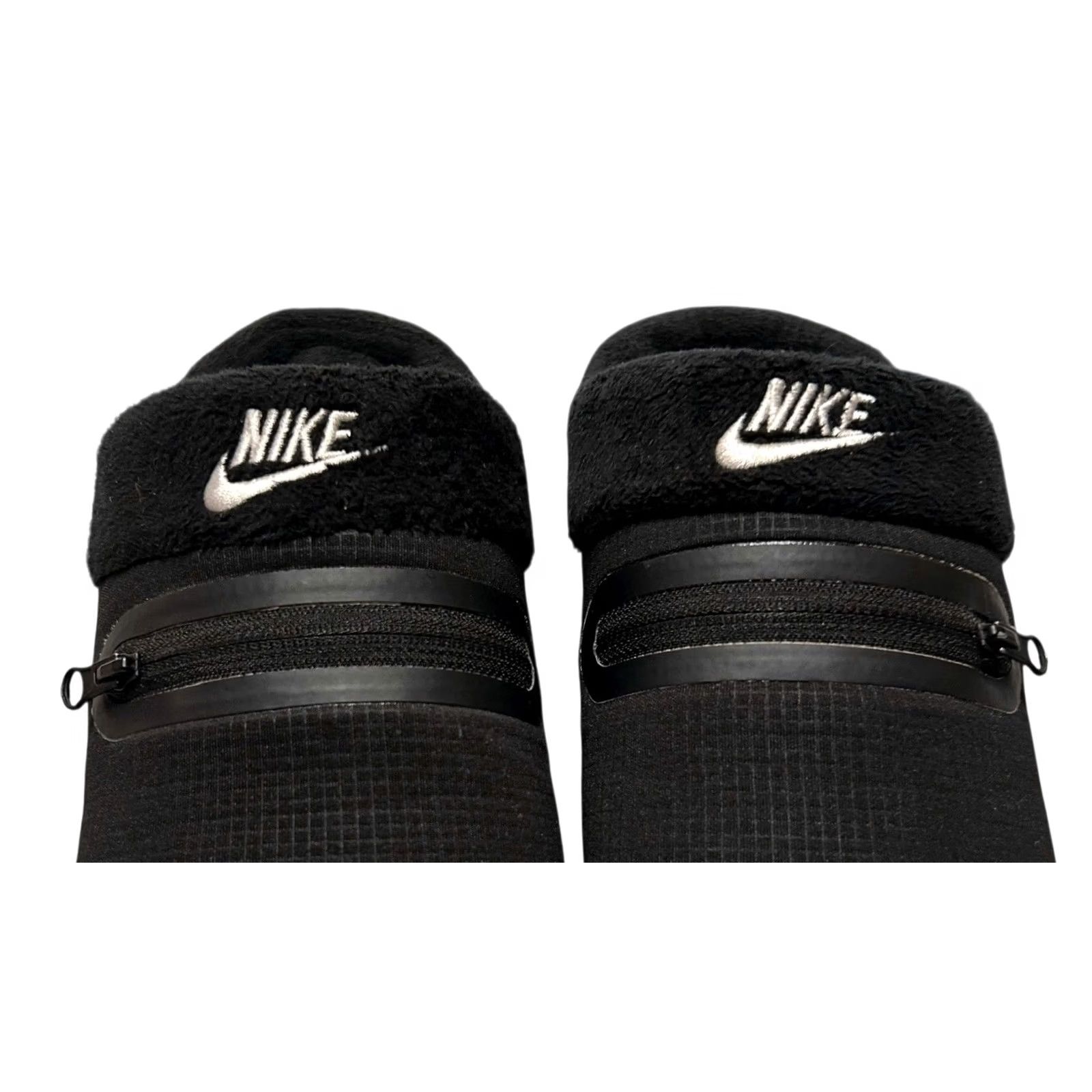 Nike Nike Burrow NA Slippers Slip On Fleece Black & White DJ3131-001 Women Size 6 Slipper, Comfort, Casual, Winter & Fall, Women’s Size M / US 6-8 / IT 42-44 - 4 Thumbnail
