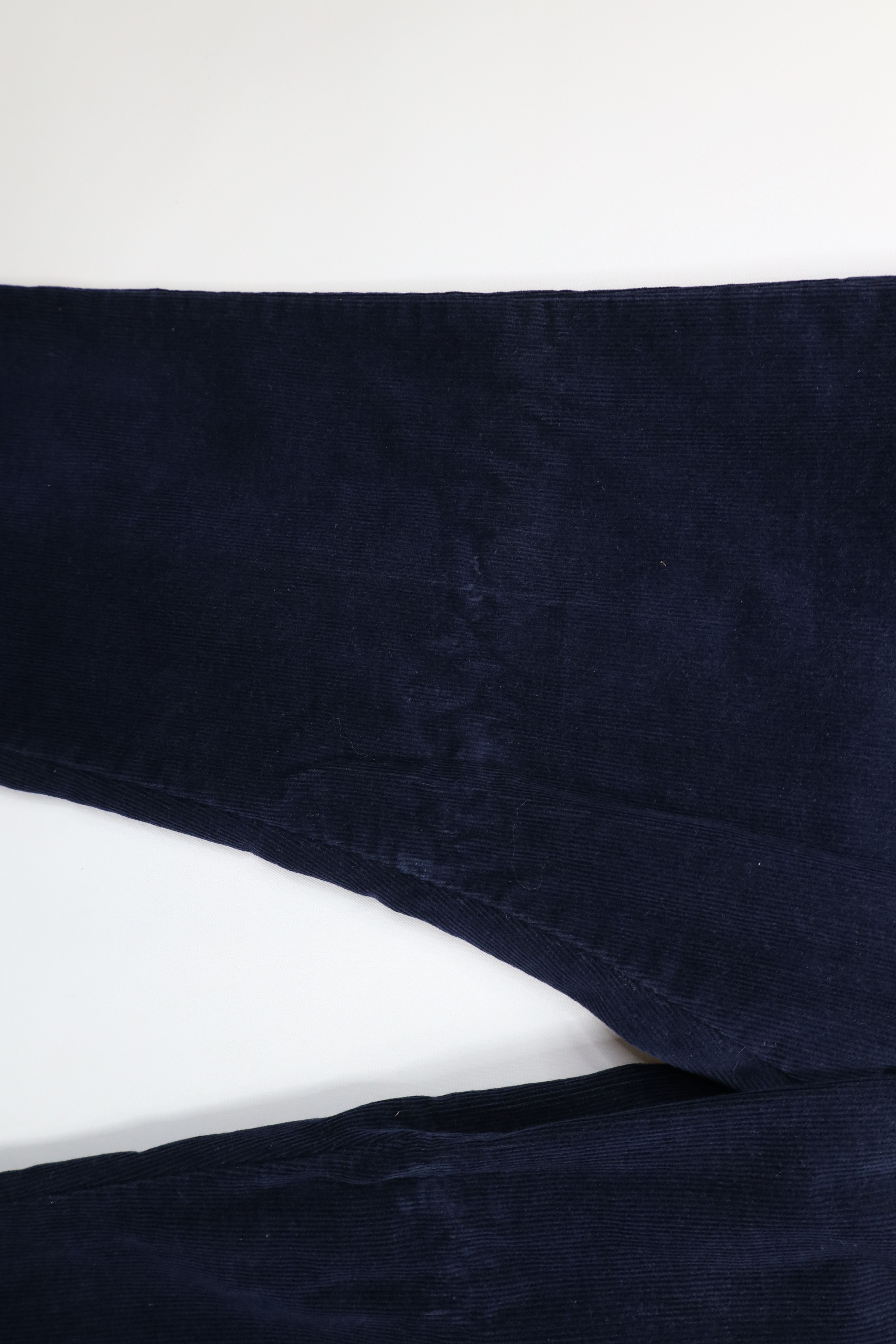 Lee × Vintage Vintage 90s Lee Wide Leg Corduroy Chino Pants Blue USA Size US 36 / EU 52 - 6 Thumbnail