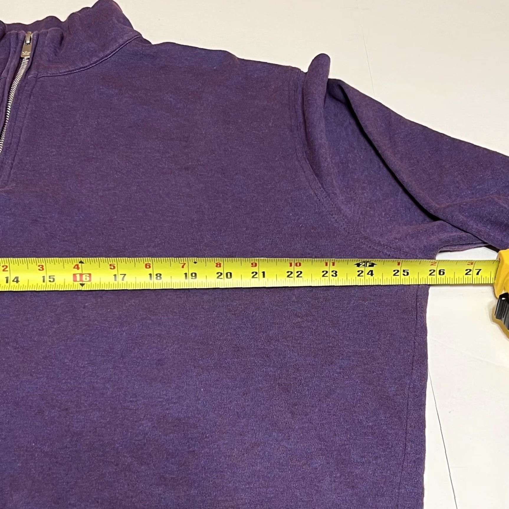 Peter Millar Peter Millar Crown Comfort Mens 1/4 Zip Purple Cotton Sweater XL Size US XL / EU 56 / 4 - 6 Thumbnail