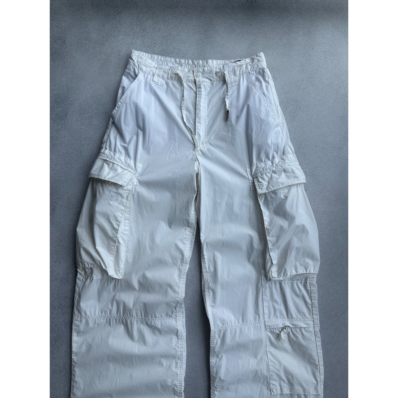 Burberry Burberry London White Baggy Men’s Cargo Pants Size US 32 / EU 48 - 3 Thumbnail