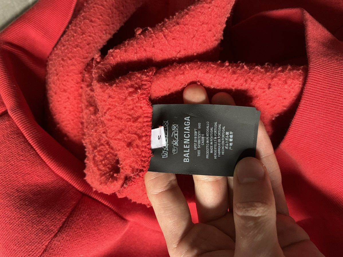 Balenciaga Balenciaga crown red hoodie rare Size US M / EU 48-50 / 2 - 11 Thumbnail