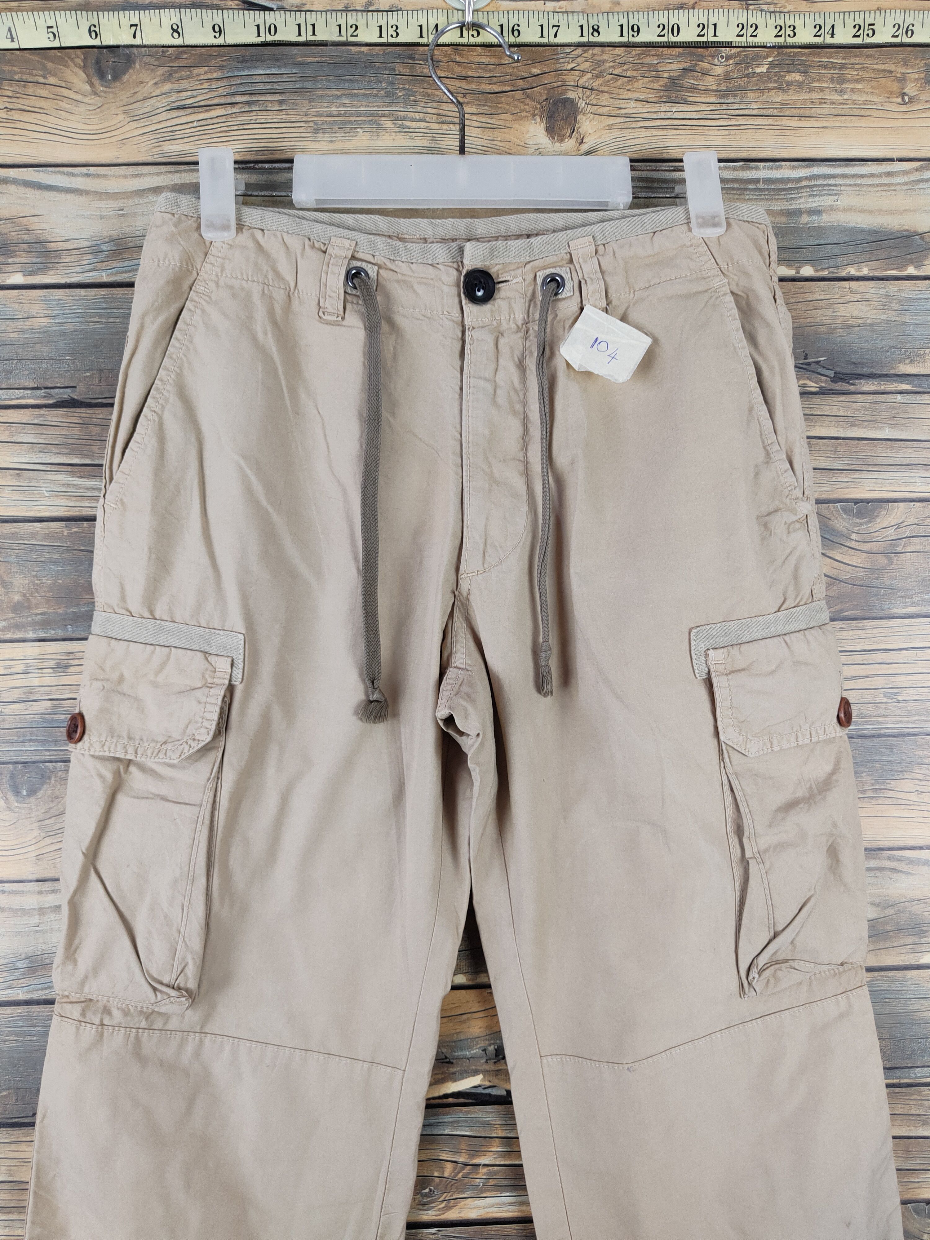 Edifice Japan DLL Edifice Beige Multipocket Tactical Cargo Pants #104 Size US 30 / EU 46 - 2 Thumbnail