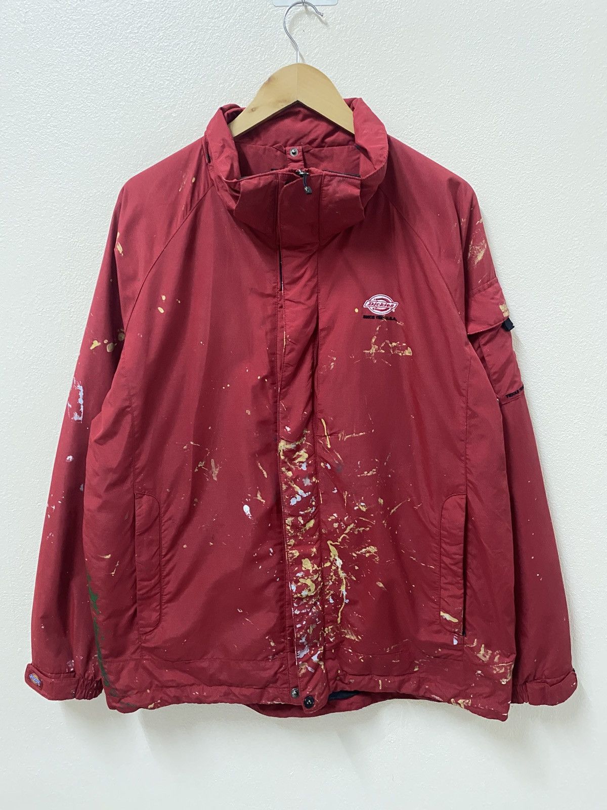 Dickies Dickies Red Paint-Splatter Work Jacket – Distressed Graffiti Size US L / EU 52-54 / 3 - 2 Thumbnail